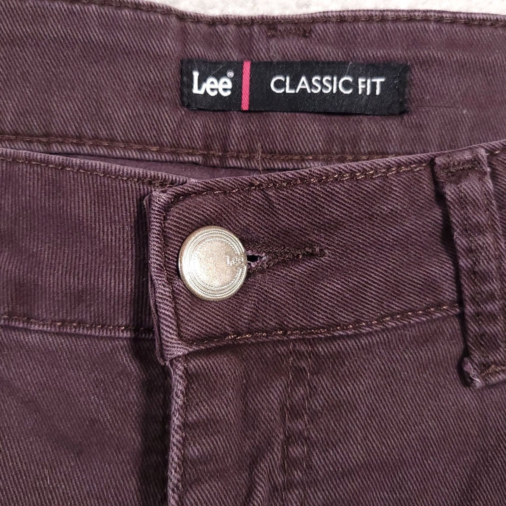 Lee VINTAGE Y2K Lee Brown Jeans Straight LegClassic Fit Women's 34X33 Size 24" / US 00 / IT 34 - 5 Thumbnail