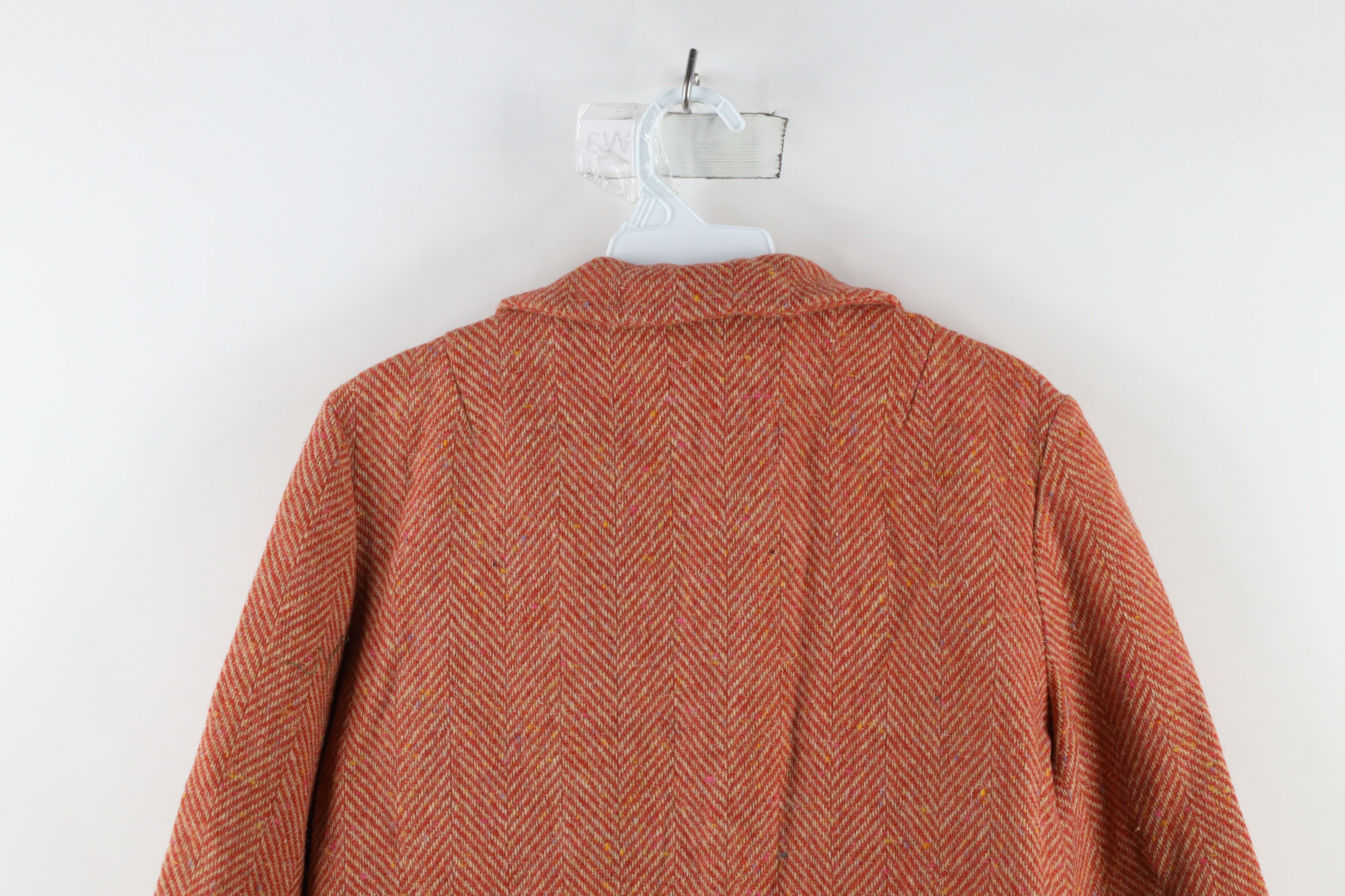 Vintage Vintage 50s Rockabilly Wool Herringbone Blazer Jacket Size S / US 4 / IT 40 - 8 Thumbnail