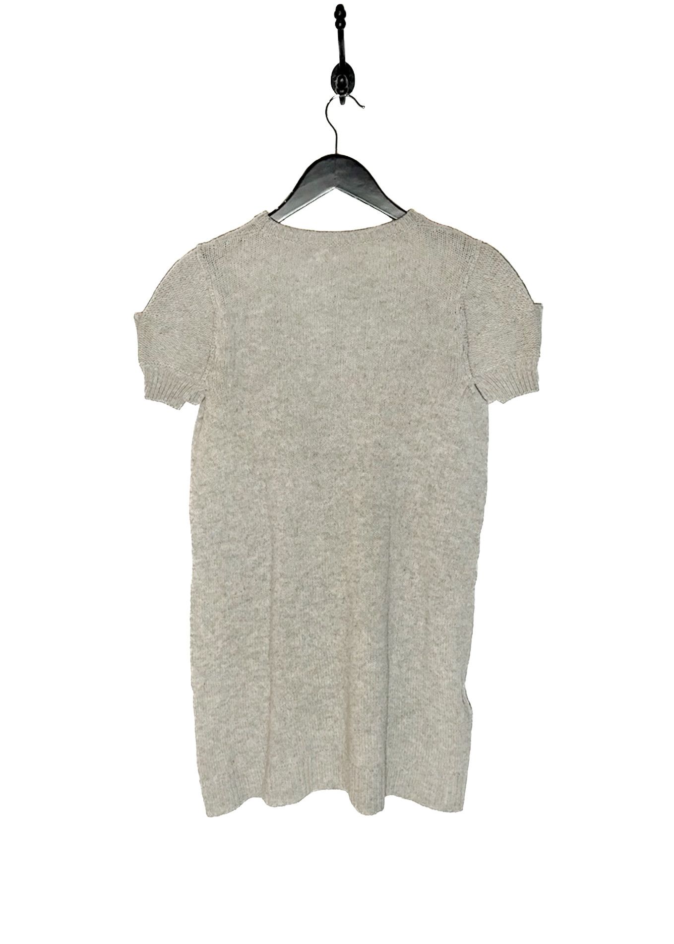 Miu Miu Miu Miu Light Grey Camel Hair Short Sleeves Shift Mini Dress Size XS / US 0-2 / IT 36-38 - 5 Thumbnail