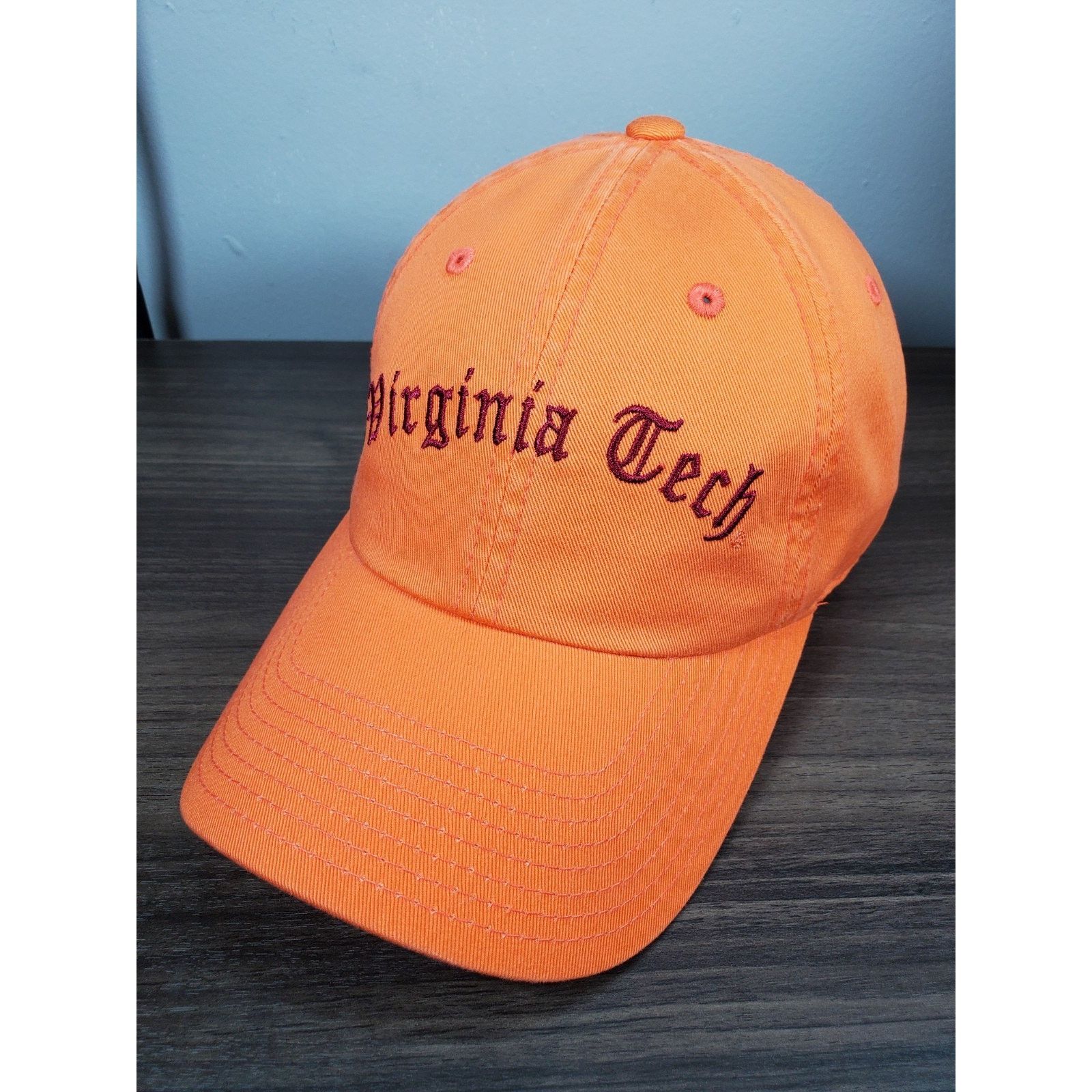 American Needle × NCAA Virginia Tech Hokies Hat Cap Emroidered Old English Script Size ONE SIZE - 3 Thumbnail