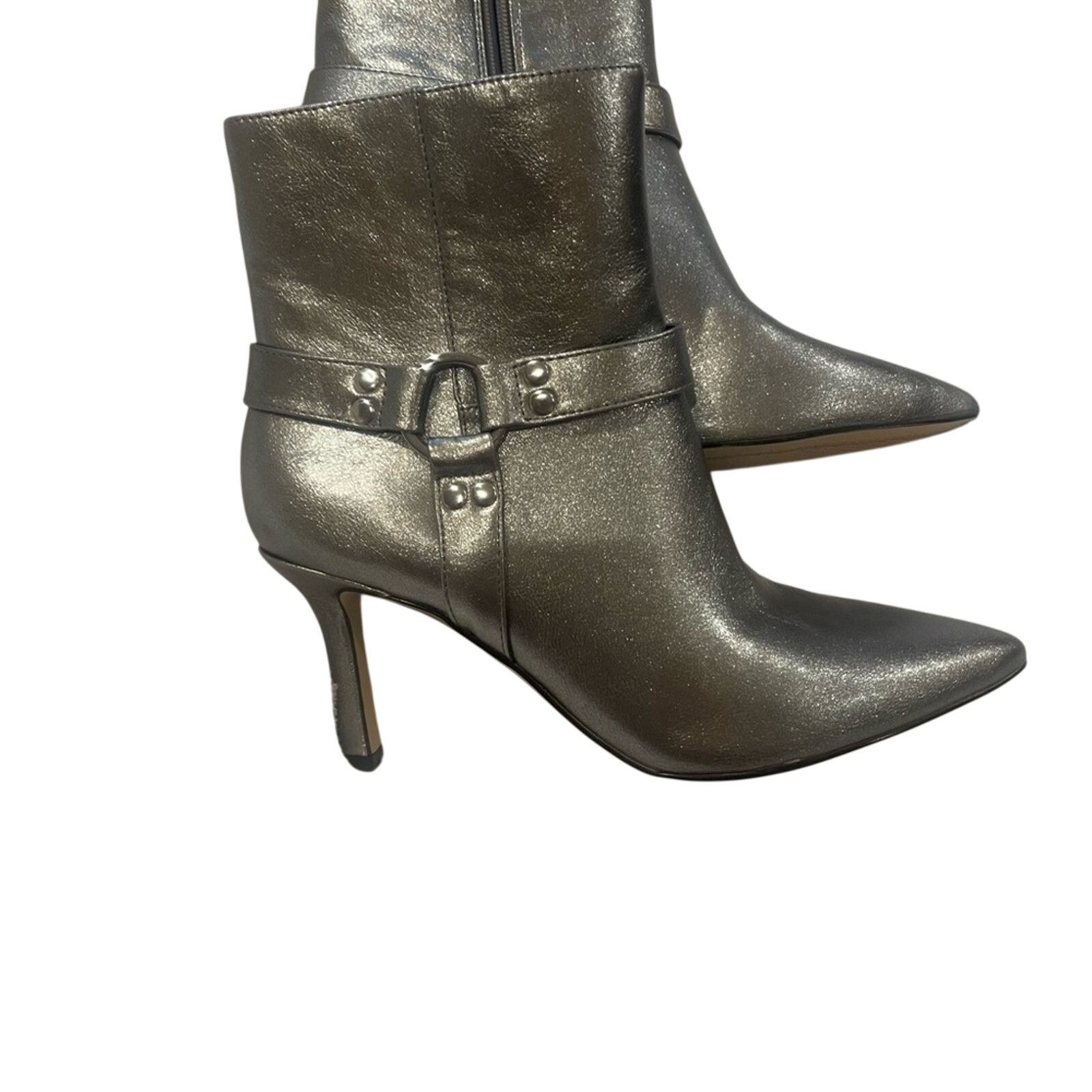 Jessica Simpson Jessica Simpson Silver Heeled Boots with Pointed Toe Size US 9.5 / IT 39.5 - 3 Thumbnail