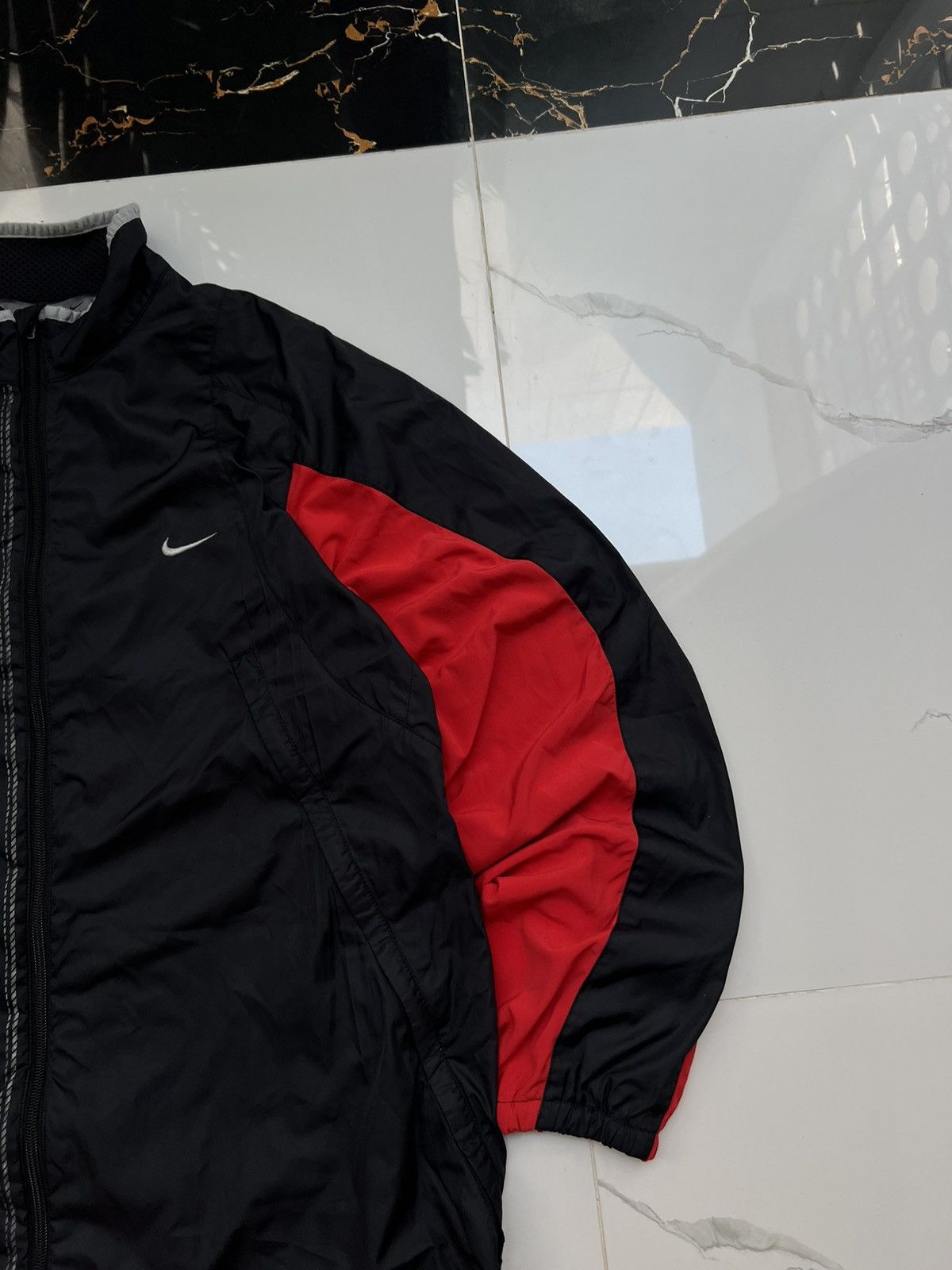 Nike × Vintage 90’s NIKE CLIMAFIT RETRO RARE SWOOSH LOGO Y2K TRACK JACKET Size US XL / EU 56 / 4 - 2 Thumbnail