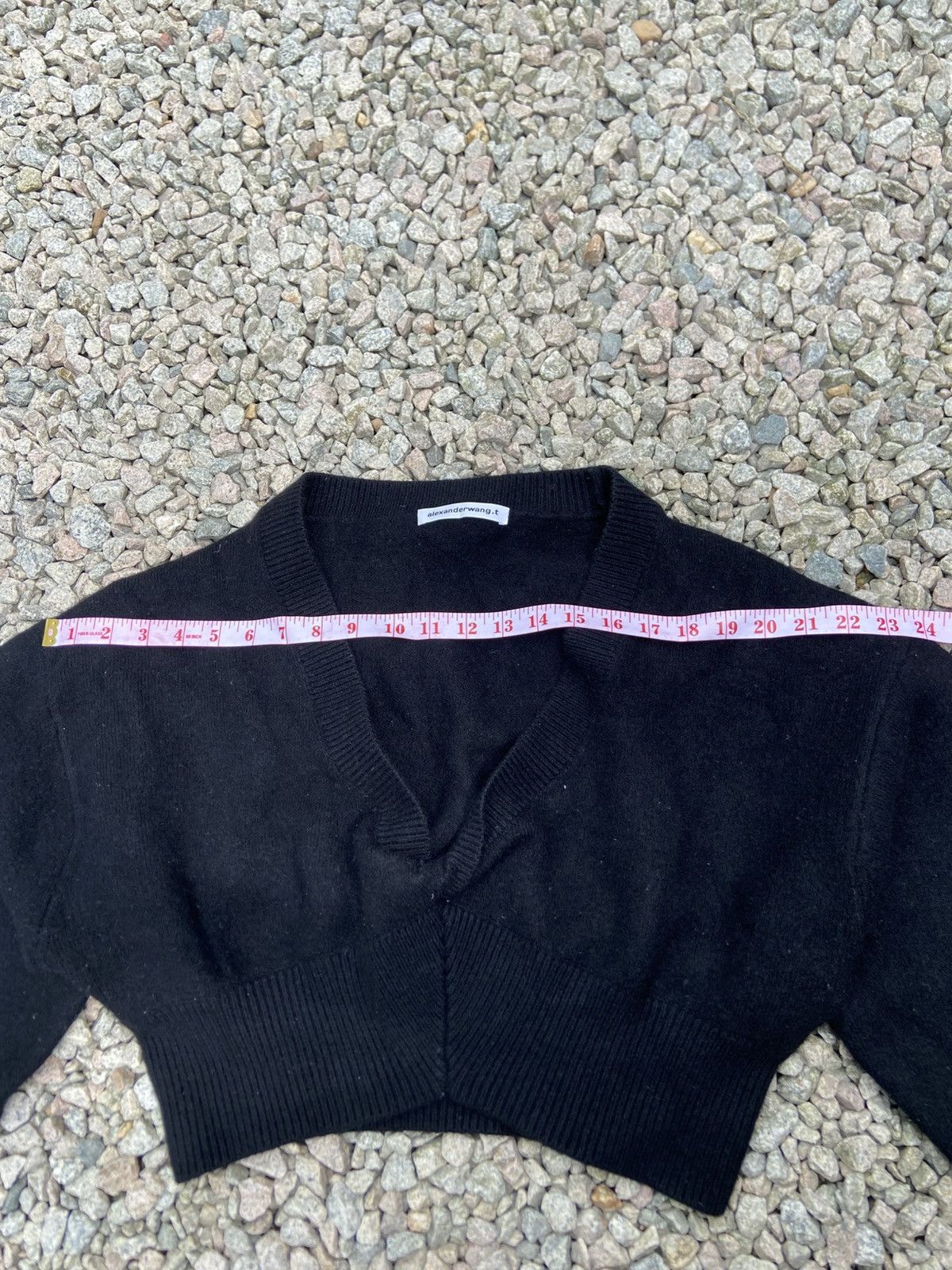 Alexander Wang × T by Alexander Wang alexander wang knit crop top v neck Size M / US 6-8 / IT 42-44 - 5 Thumbnail