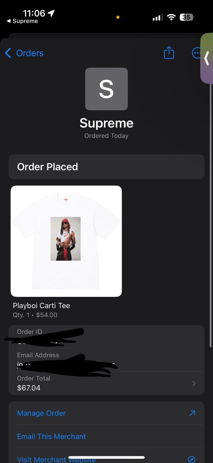 Supreme Supreme x Carti Tee Size US M / EU 48-50 / 2 - 1 Thumbnail