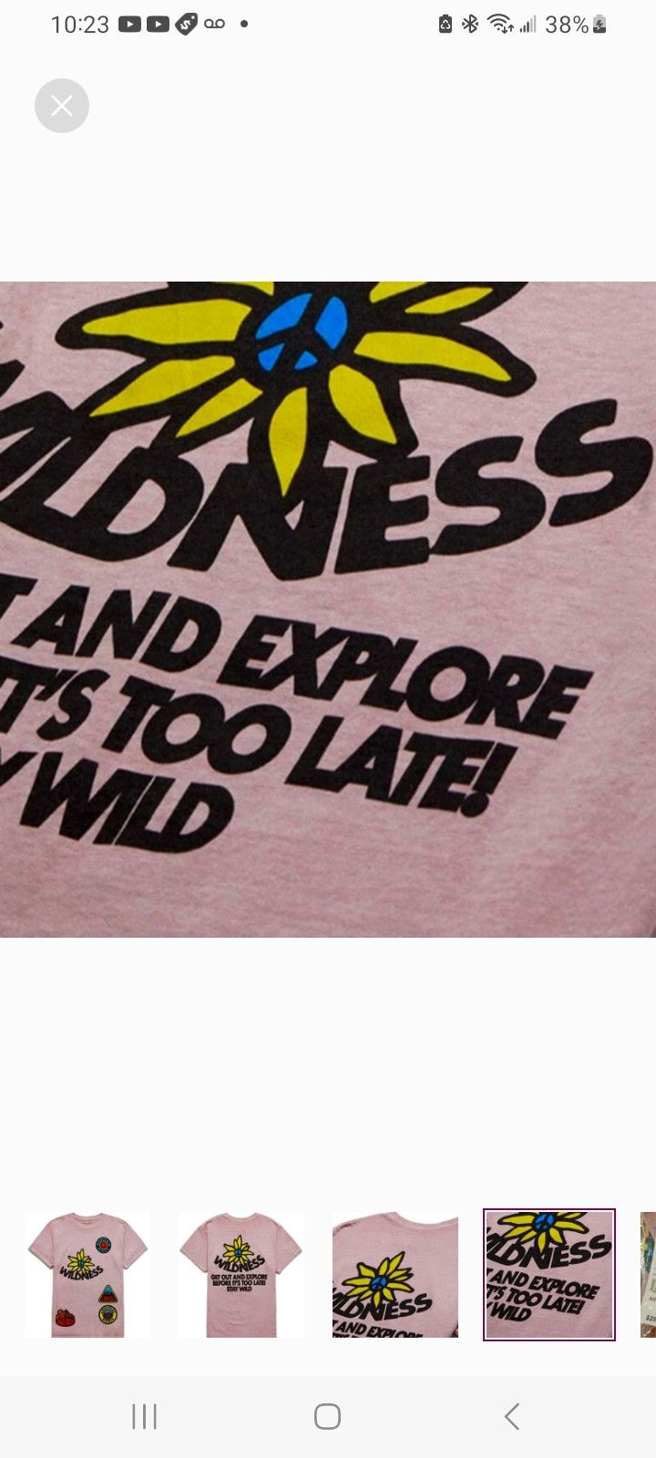 Pacsun Wilderness Vintage SS T-Shirt Size US M / EU 48-50 / 2 - 4 Thumbnail