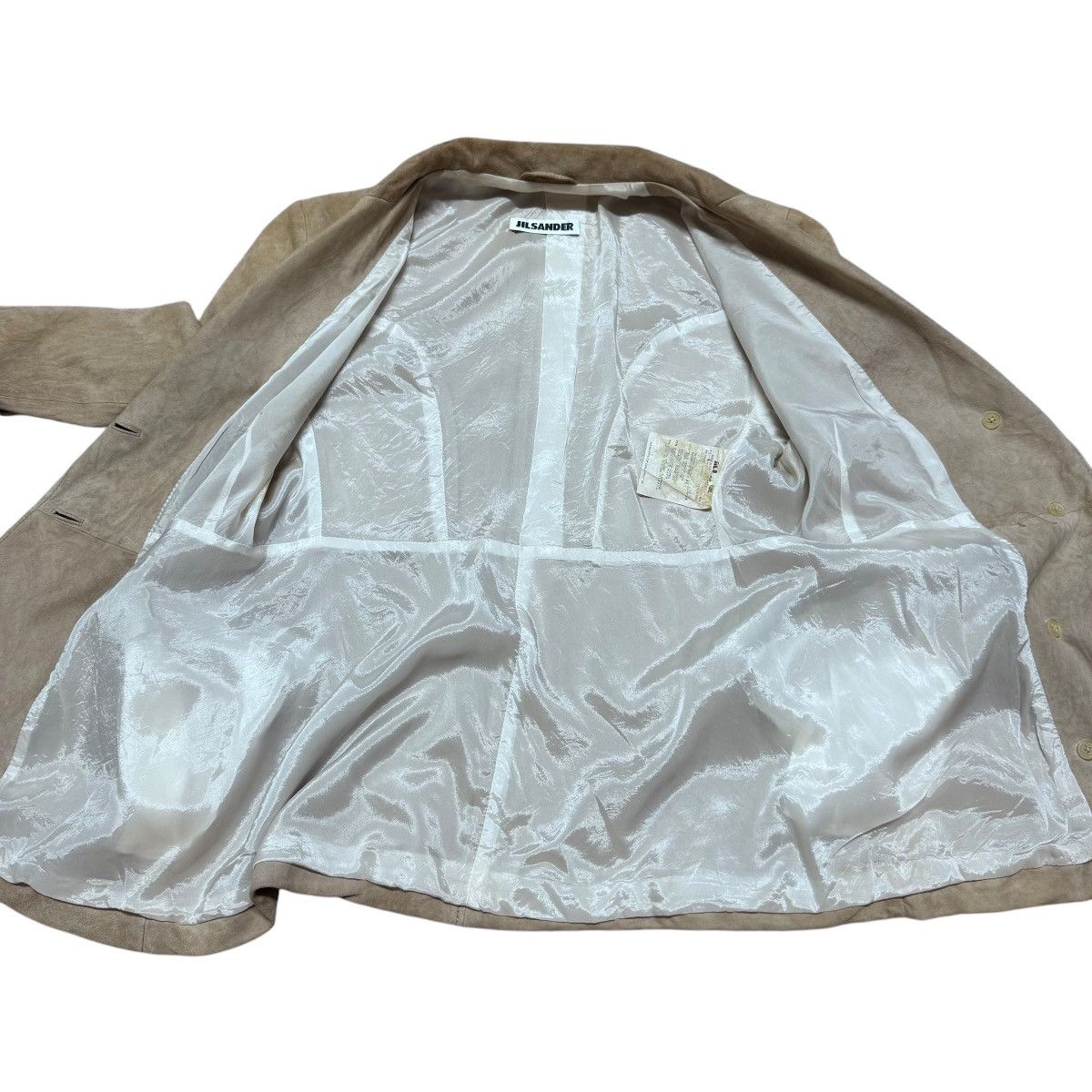 Jil Sander Jil Sander Suede Leather Blazer Jacket Beige Size XS / US 0-2 / IT 36-38 - 16 Thumbnail