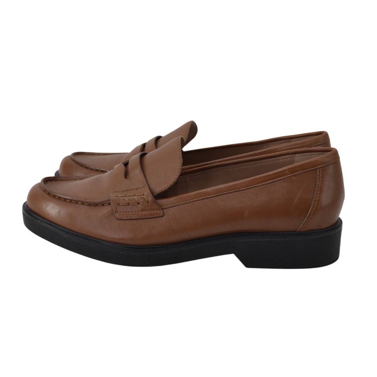 Nordstrom Nordstrom Women's Size 12 Lafayette Brown Loafer Leather Size US 12 / IT 42 - 1 Thumbnail