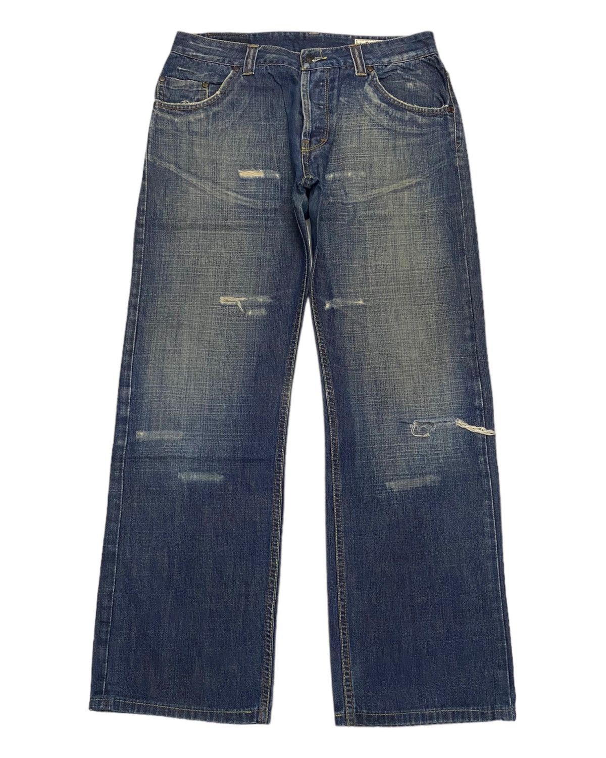 BAGGY🔥ABAHOUSE ID DISTRESSED DENIM UNDERCOVER DESIGN