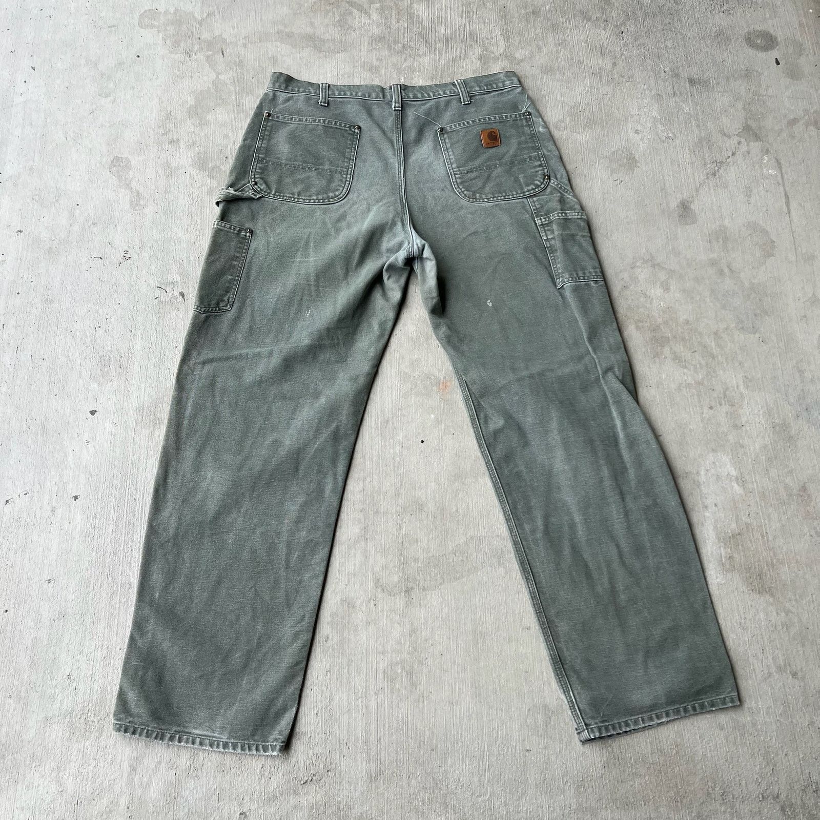 Carhartt × Vintage Carhartt MOS green double knee work wear carpenter pants Size US 36 / EU 52 - 7 Thumbnail