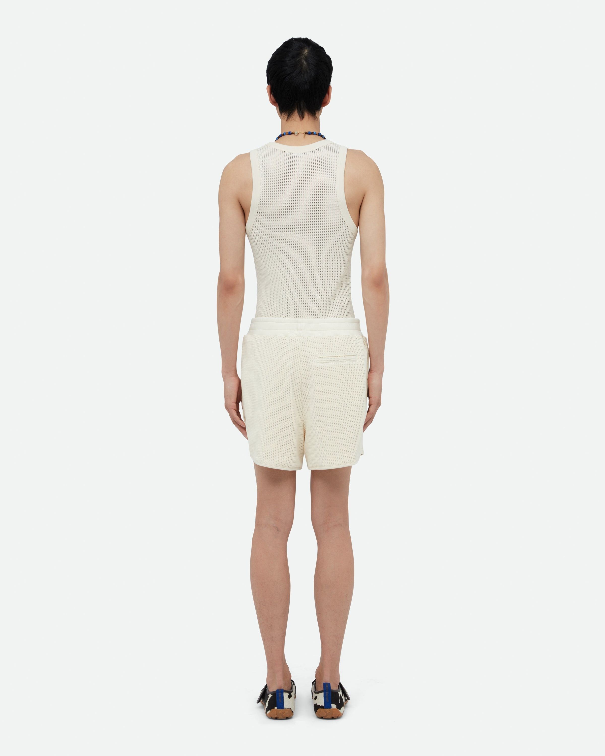 Wales Bonner o1mle0825 Song Jersey Shorts in Ivory Size US 30 / EU 46 - 3 Thumbnail