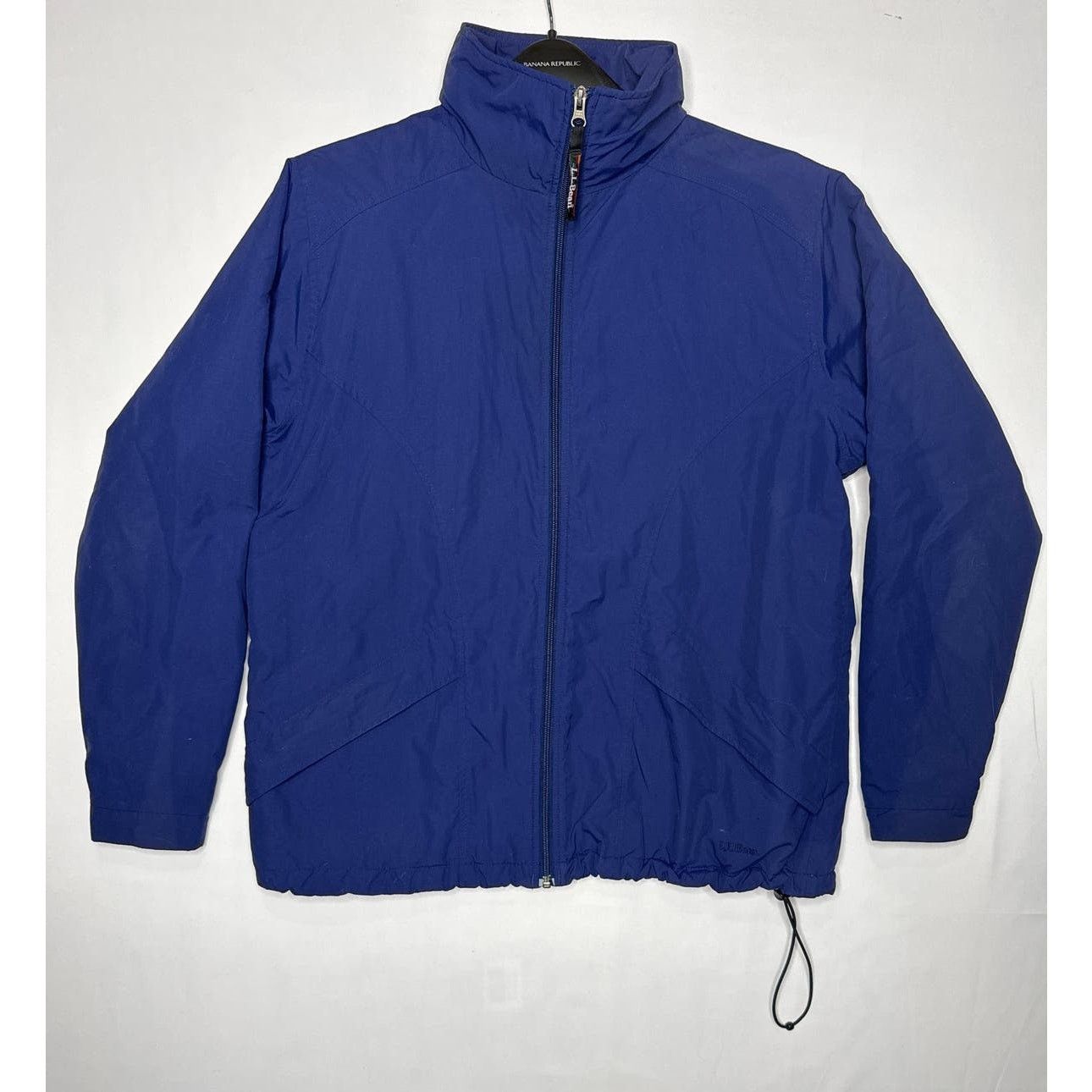 Vtg Bean 80s tinsulste jacket lined hidden hood navy XL