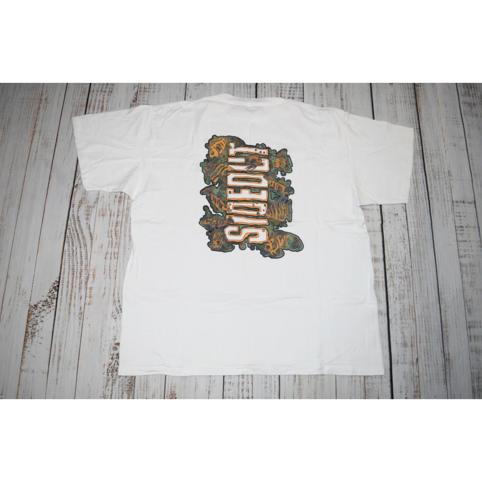 Sideout VINTAGE Sideout T-Shirt Shirt 2XL White 80s 90s Beach Volleyball Surf Logo Graphic Men's Size US XXL / EU 58 / 5 - 6 Thumbnail