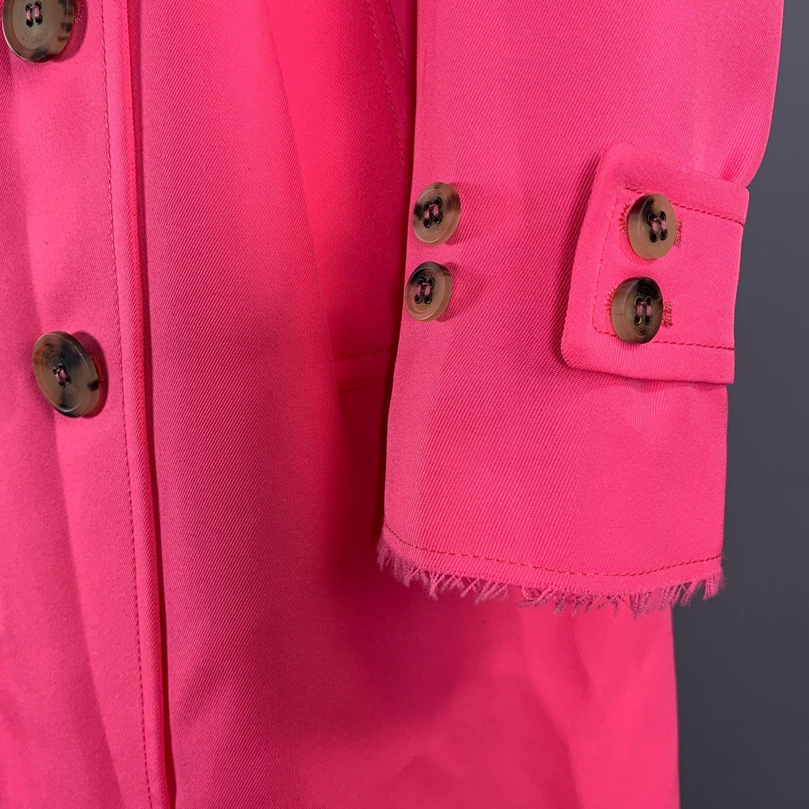 Golden Goose GOLDEN GOOSE Size S Pink Polyester Trench Coat Size S / US 4 / IT 40 - 6 Thumbnail