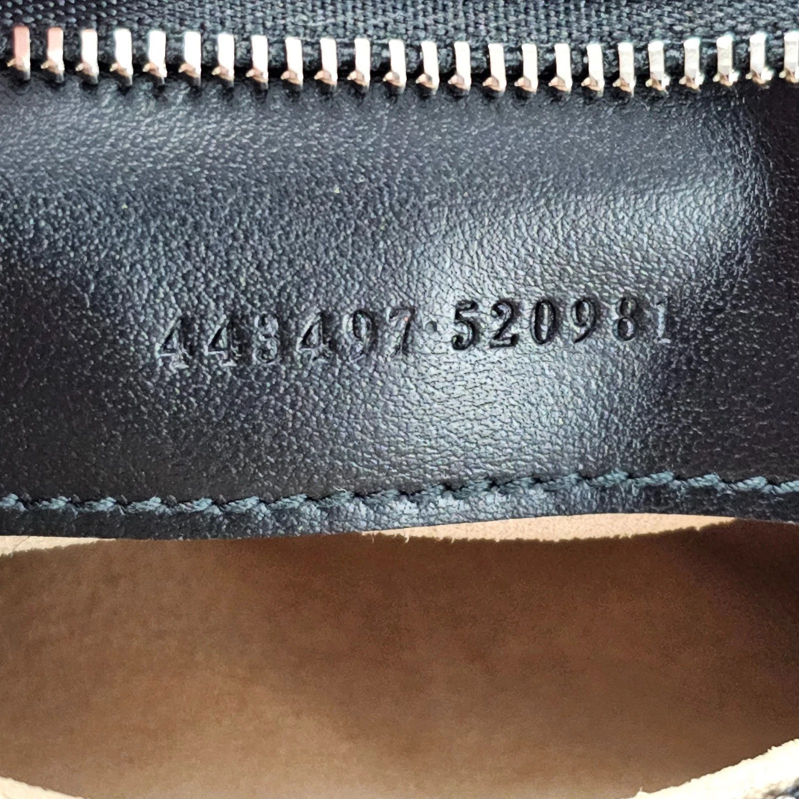 GUCCI GG Marmont Med Black Leather Shoulder Bag New