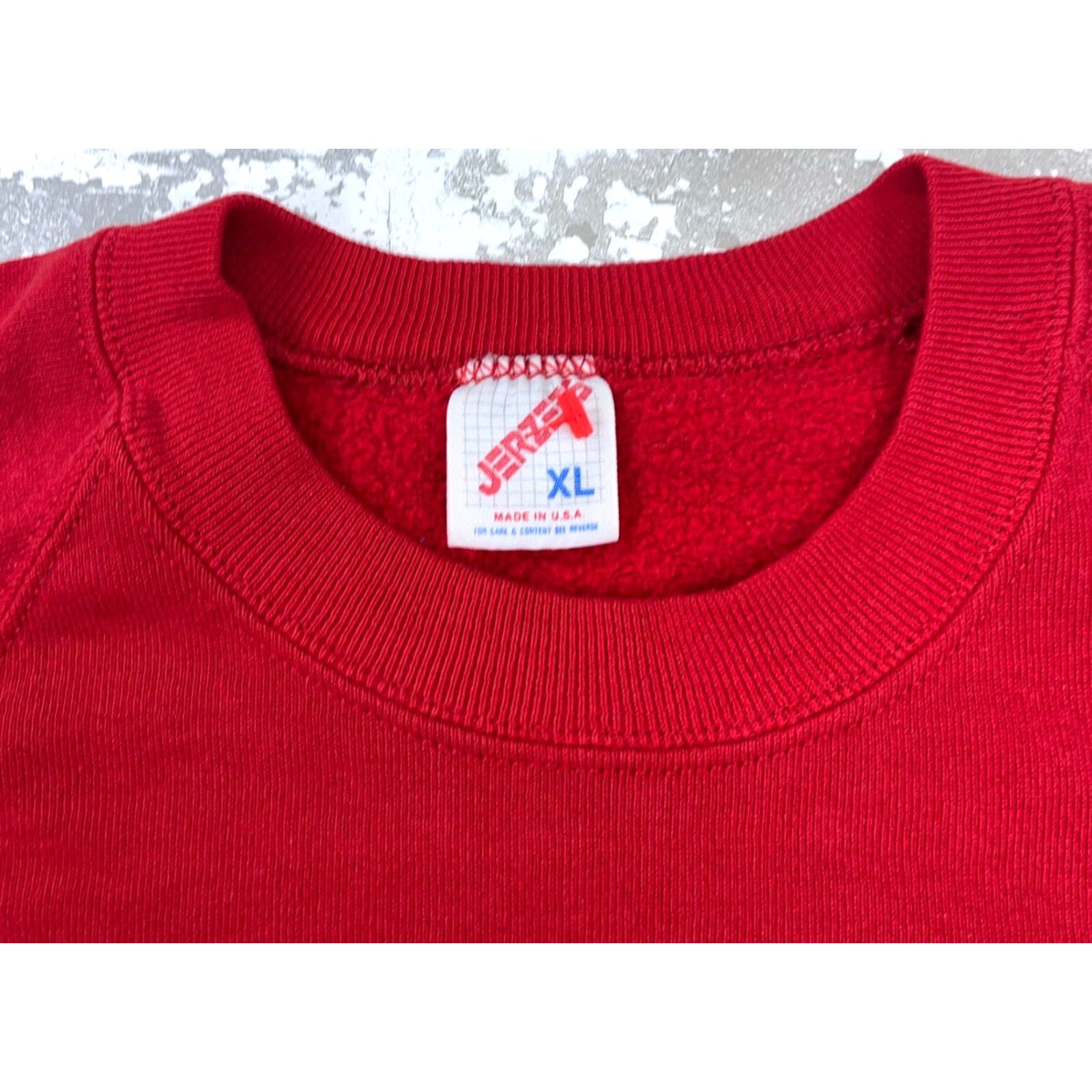 Jerzees VINTAGE Jerzees Sweatshirt Men XL Red Crew Neck 90s Y2K 50/50 Pullover Size US XL / EU 56 / 4 - 3 Thumbnail