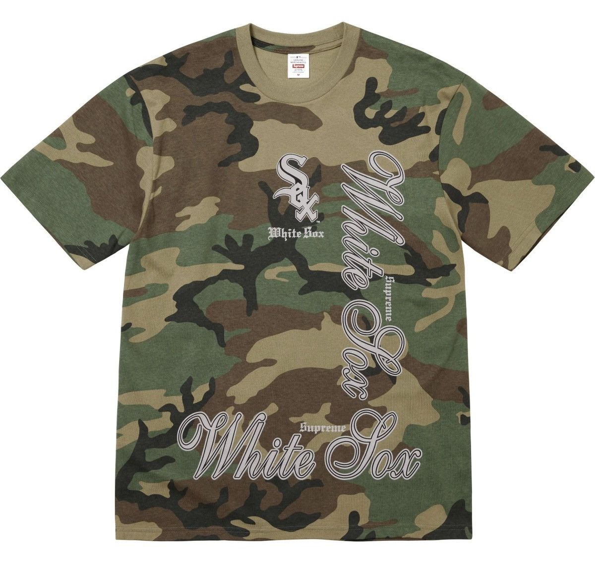 Supreme SUPREME/MLB Teams Tee Chicago White Sox Woodland Camo Sz XL Size US XL / EU 56 / 4 - 1 Thumbnail