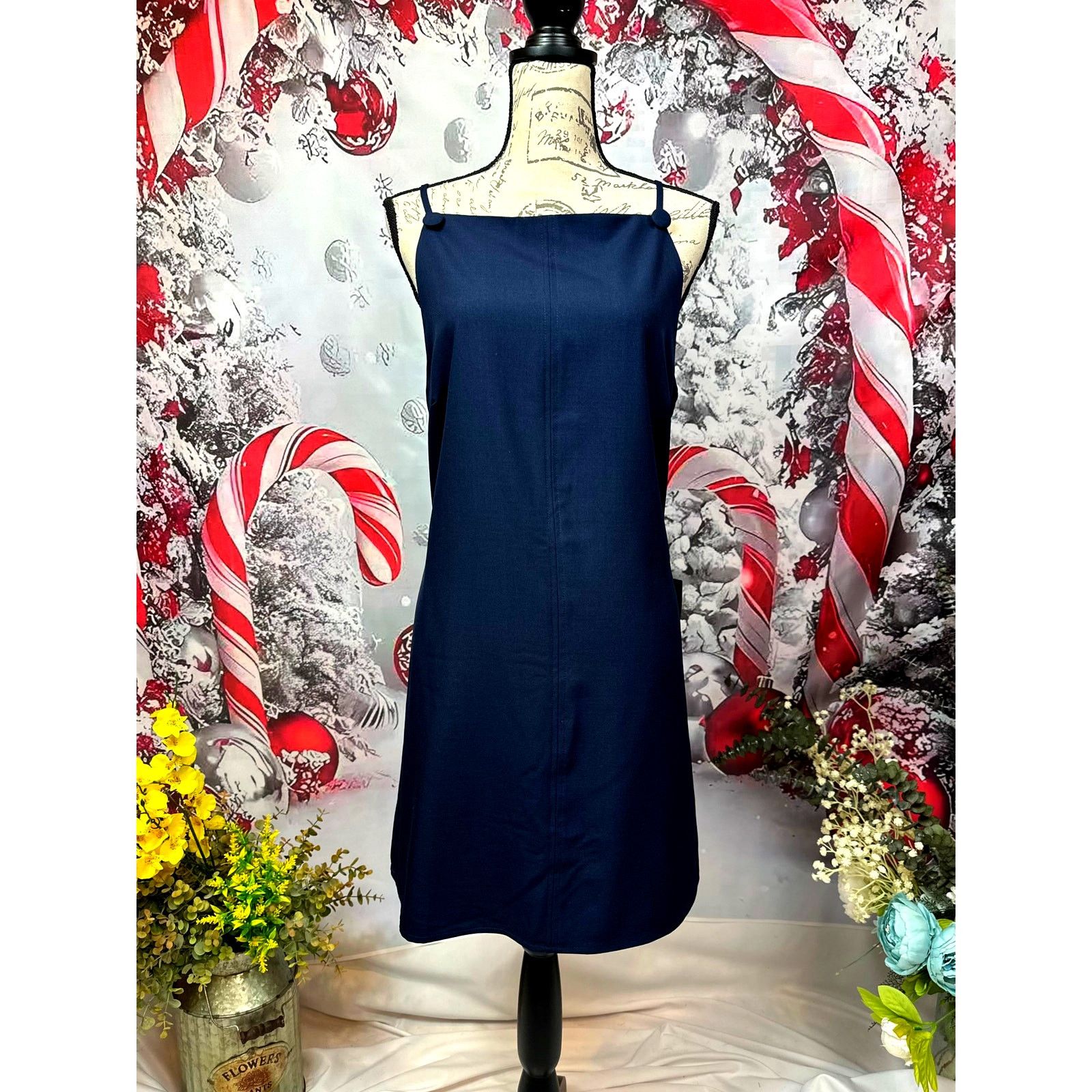 Other Lulu's Chic Ease Sleeveless Apron Mini Dress Navy Blue XL Size XL / US 12-14 / IT 48-50 - 8 Thumbnail