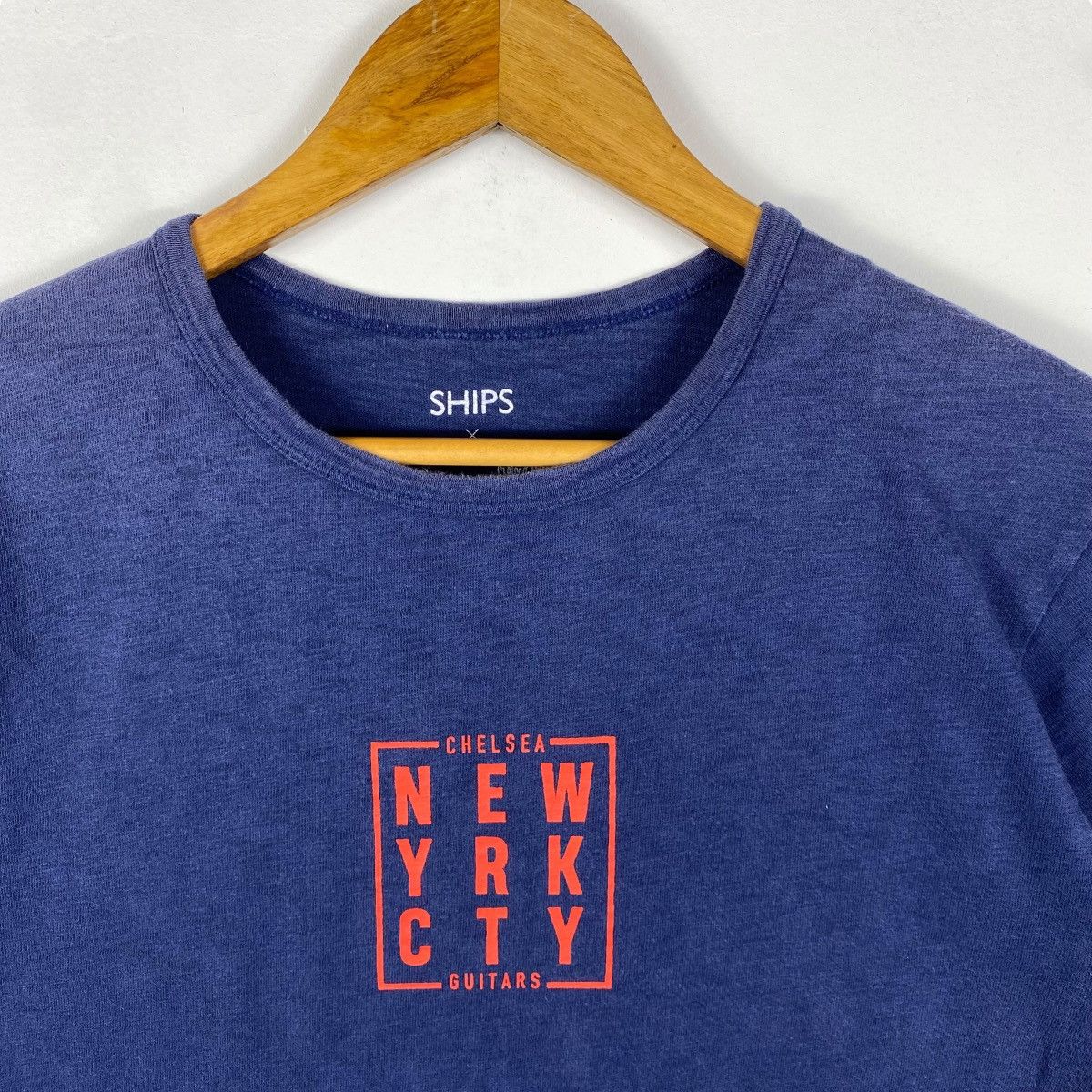 Japanese Brand × SHIPS SHIPS x CHELSEA GUITARS New York Graphic Tee Shirt Medium Size US M / EU 48-50 / 2 - 2 Thumbnail