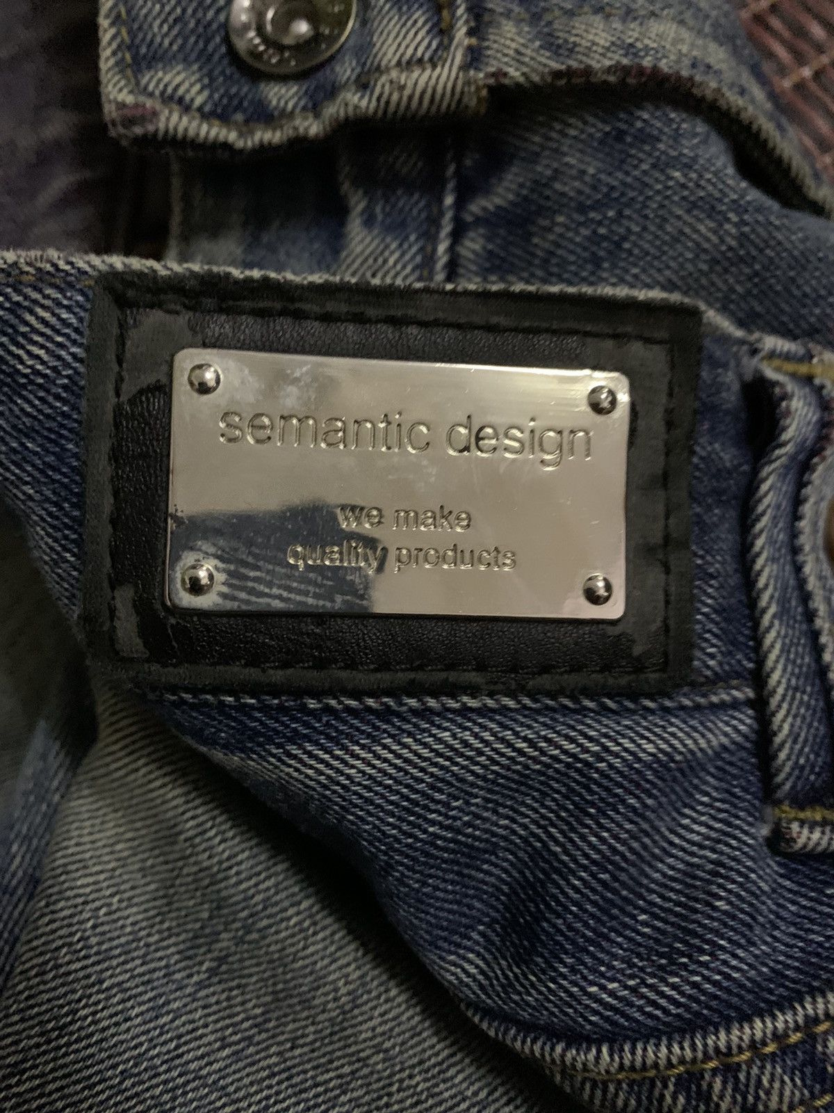 semanticdesign 💥Avant-Garde Flare Semantic design Ripped Denim Pant Size US 32 / EU 48 - 8 Thumbnail