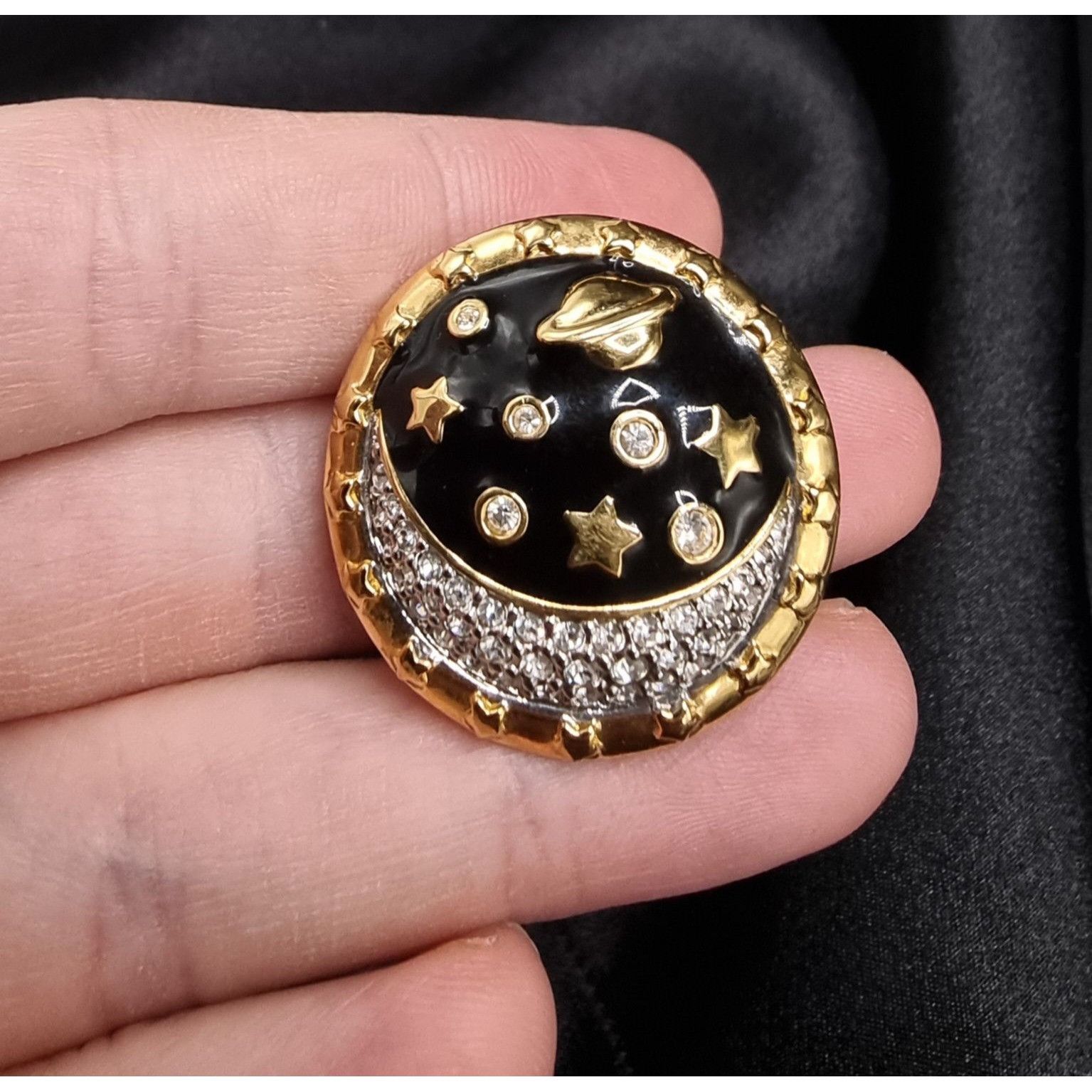 Swarovski Vintage Swarovski Early 2000s Gold-Tone Clip-On Earrings Wit Size ONE SIZE - 5 Thumbnail