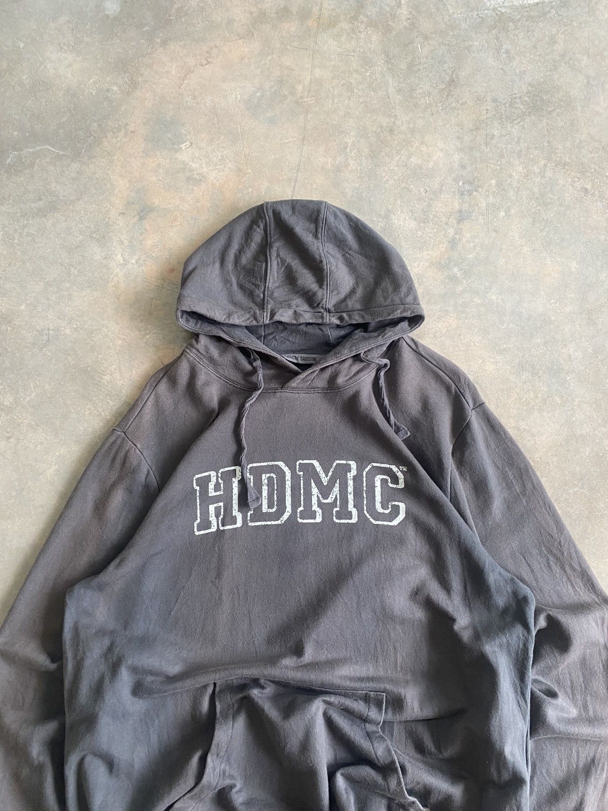 Harley Davidson × Vintage Faded Harley Davidson Pullover Hoodie 90s Y2K Size US XL / EU 56 / 4 - 3 Thumbnail