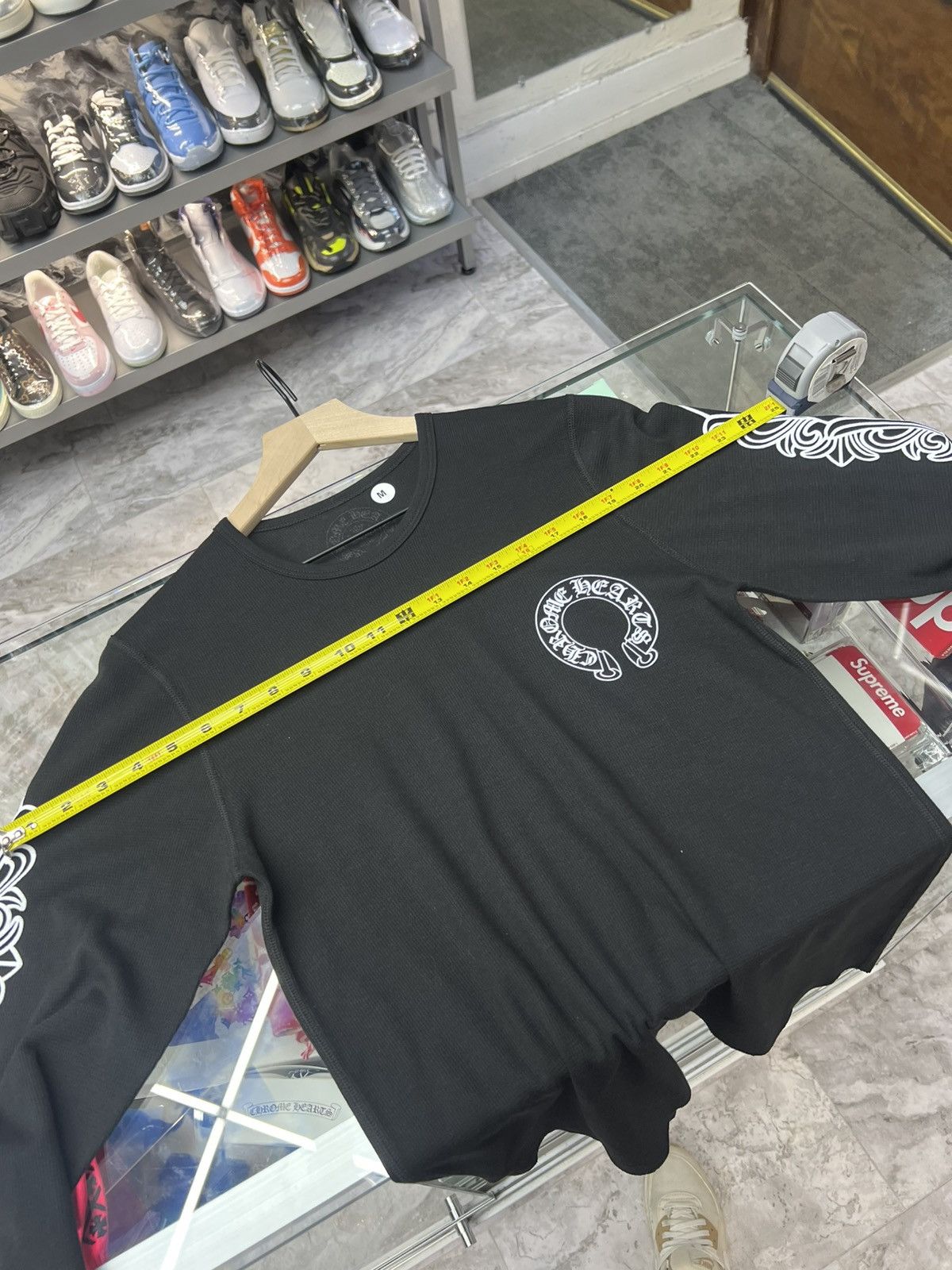 Chrome Hearts Chrome Hearts Floral Sleeve Waffle Thermal Shirt Size US M / EU 48-50 / 2 - 13 Thumbnail