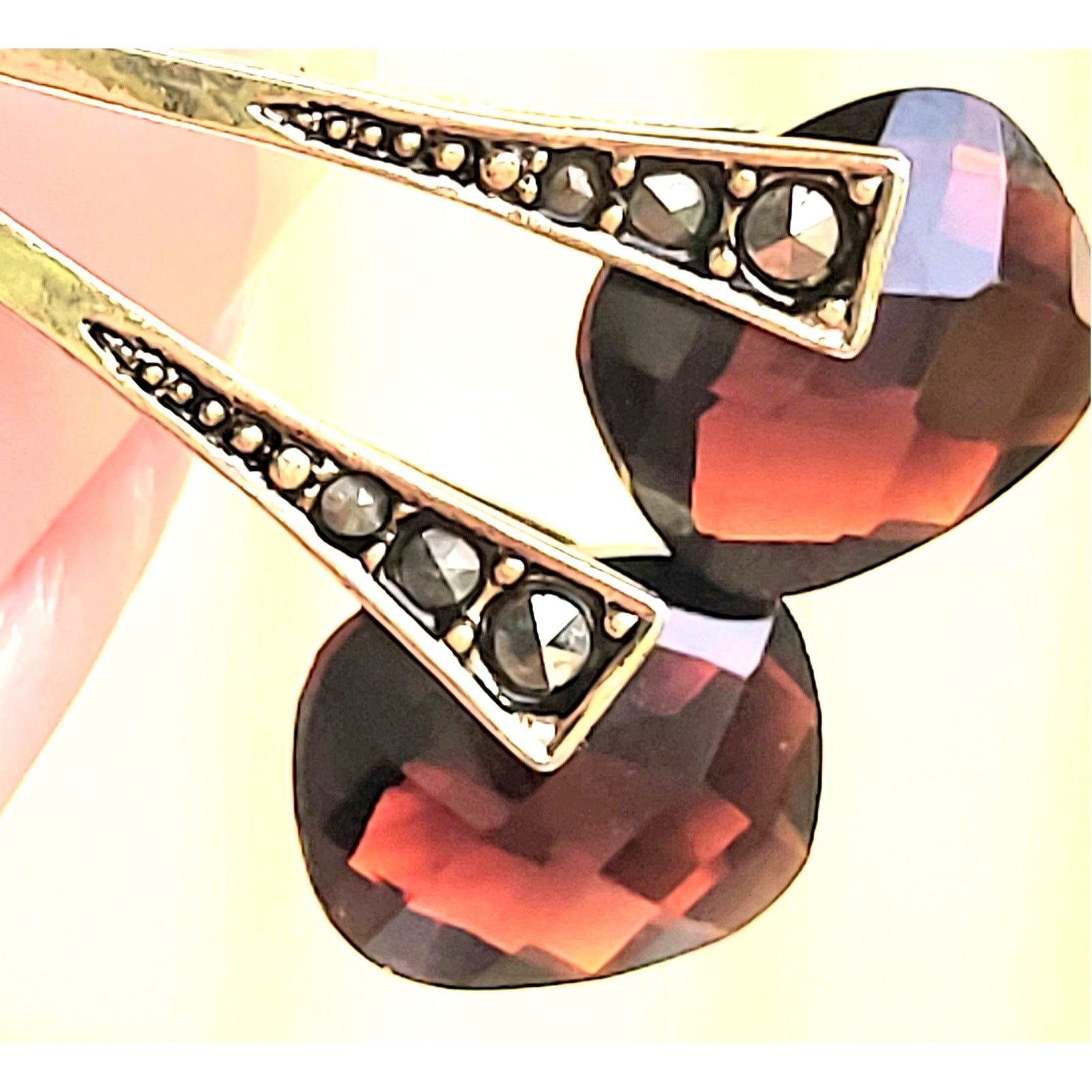 Monet 2 Pairs VTG Monet Gold Earrings Pierced Signed Size ONE SIZE - 2 Thumbnail
