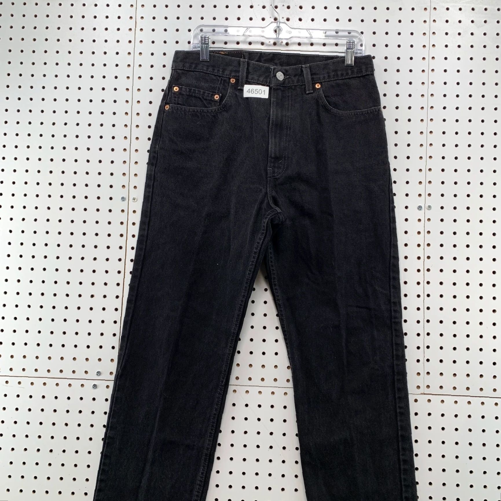 Levi's VINTAGE Levi's 505 Jeans Mens 32x29 Regular Straight 90s Made USA White Denim 5-Pocket Mens jeans Size US 32 / EU 48 - 5 Thumbnail