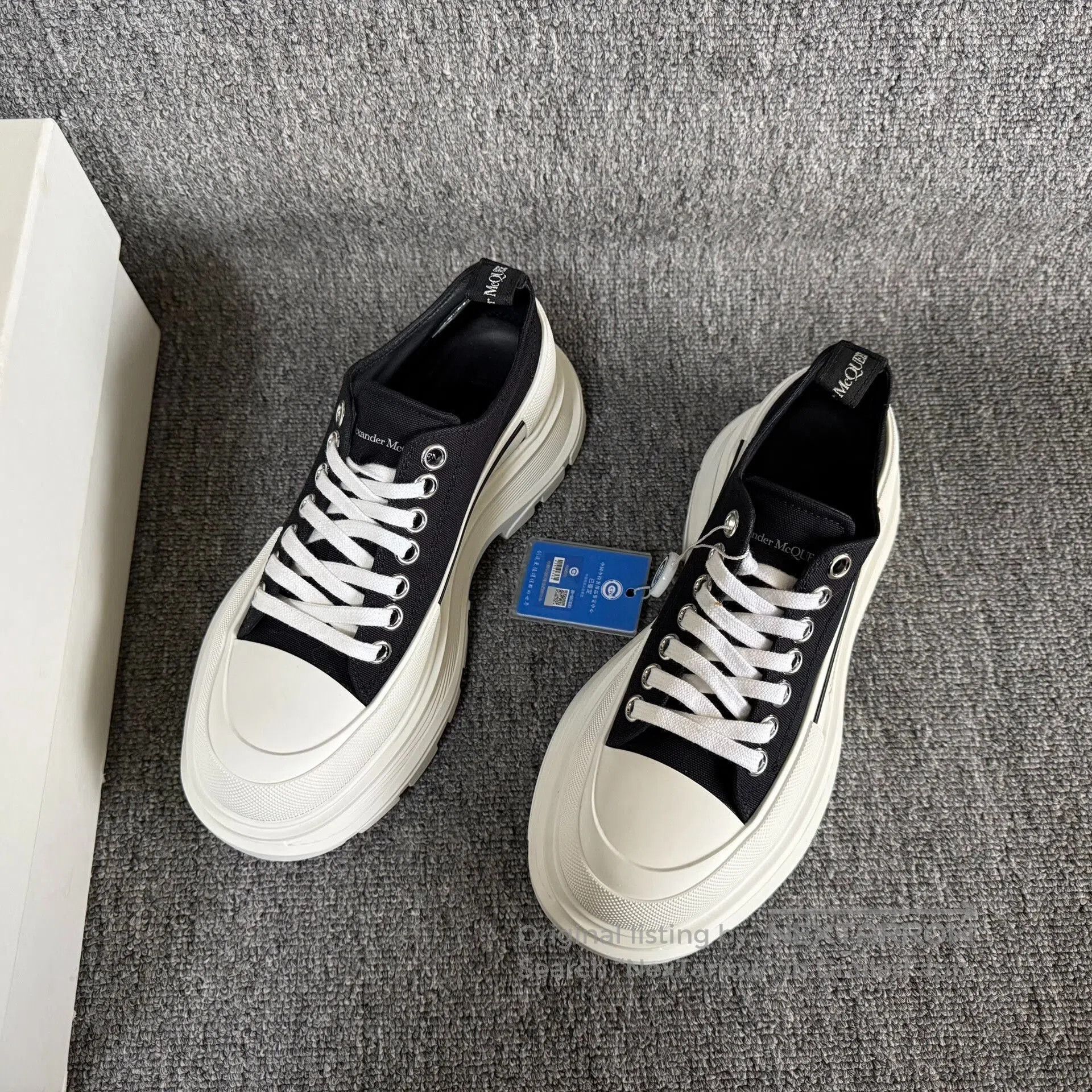 Alexander McQueen Alexander McQueen Platform Canvas Shoes. Size US 7 / IT 37 - 2 Thumbnail