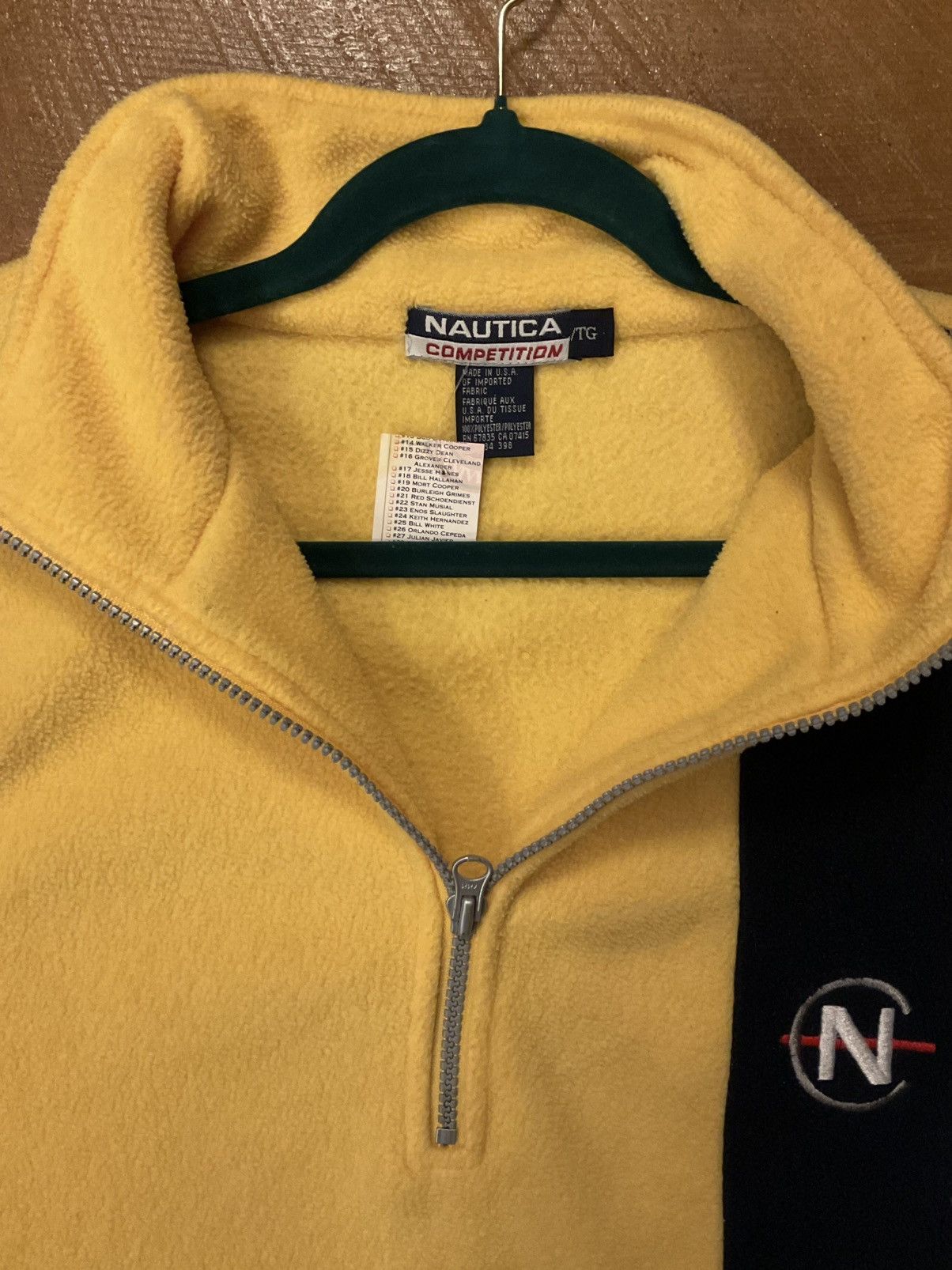 Nautica Nautica Yellow and Black Zip Up Sweater Size US XL / EU 56 / 4 - 6 Thumbnail