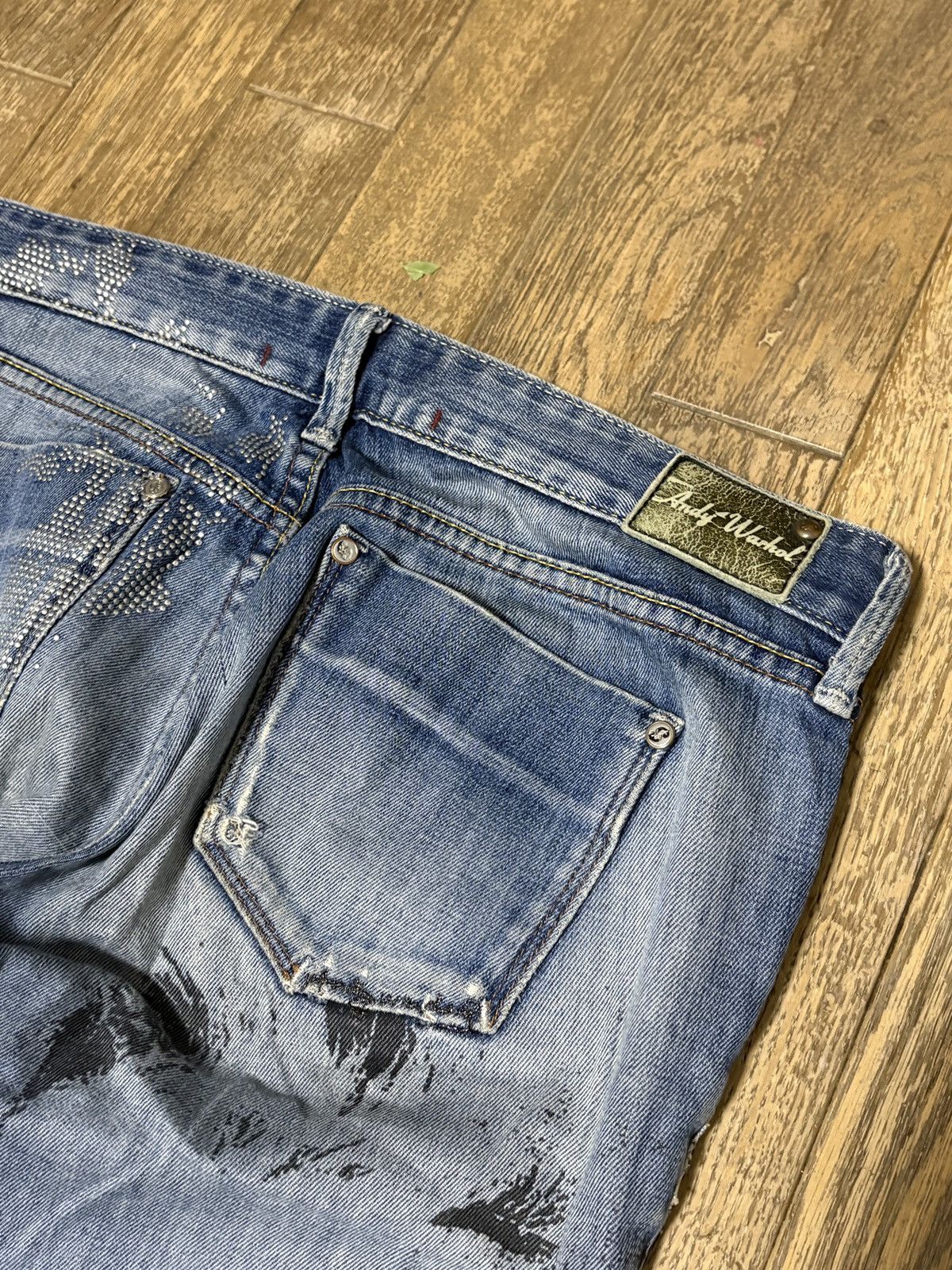 Andy Warhol Pepe Jeans Andy Warhol Marilyn Monroe Graphic Jeans Y2K Punk Size US 29 - 8 Thumbnail