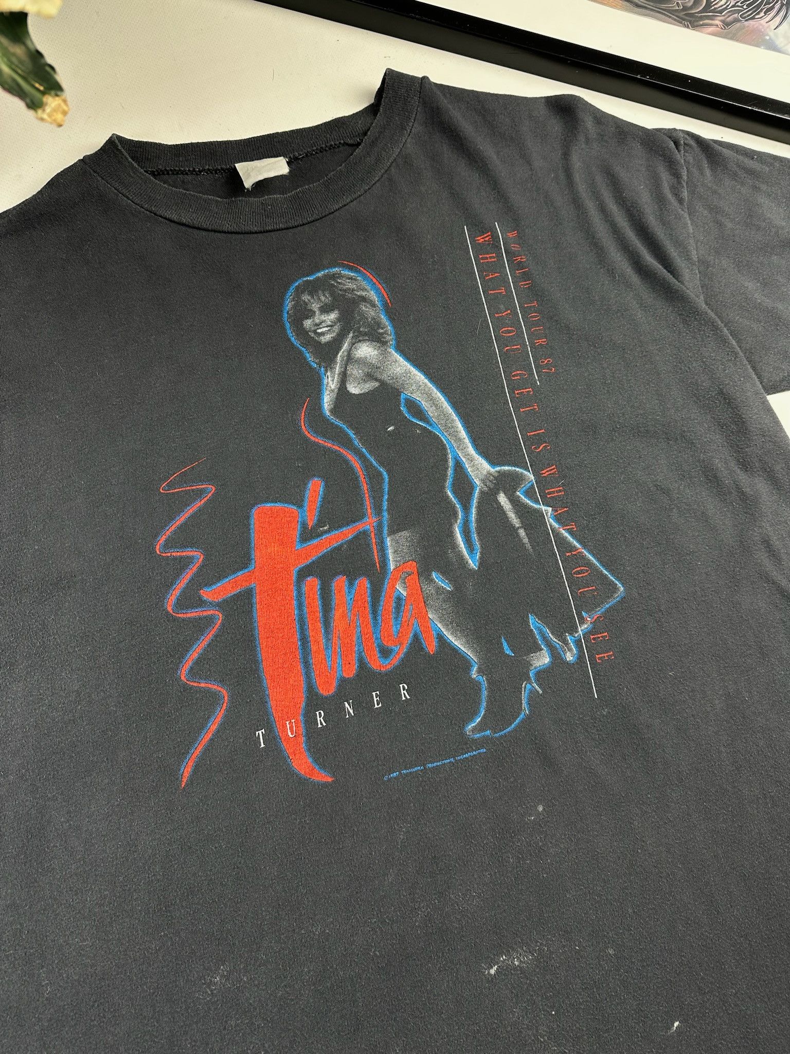 Band Tees Vintage Tina Turner tour tee 1987 Size US L / EU 52-54 / 3 - 3 Thumbnail