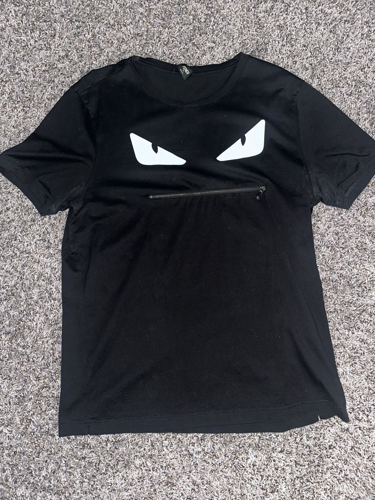 Fendi zip t sales shirt