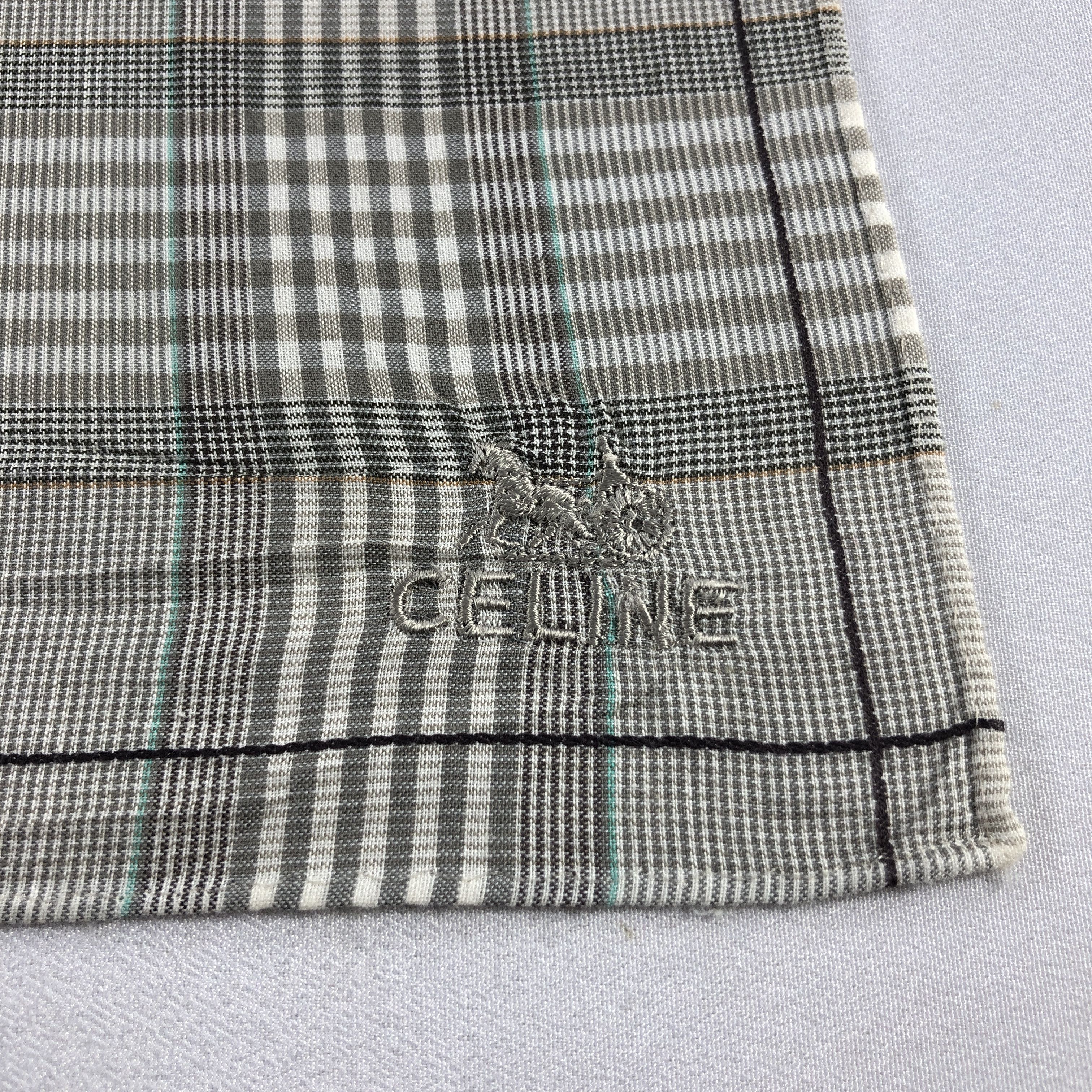 Vintage Celine Chains Handkerchief Neckerchief Bandana H2557 Size ONE SIZE - 3 Thumbnail