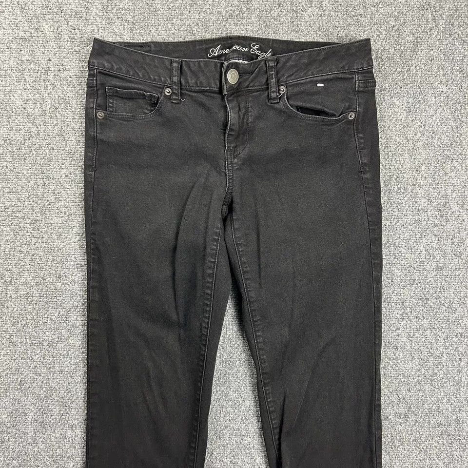 American Eagle Outfitters American Eagle Jeans Womens 10 Denim Gray Skinny Kick Size 32" / US 10 / IT 46 - 2 Thumbnail