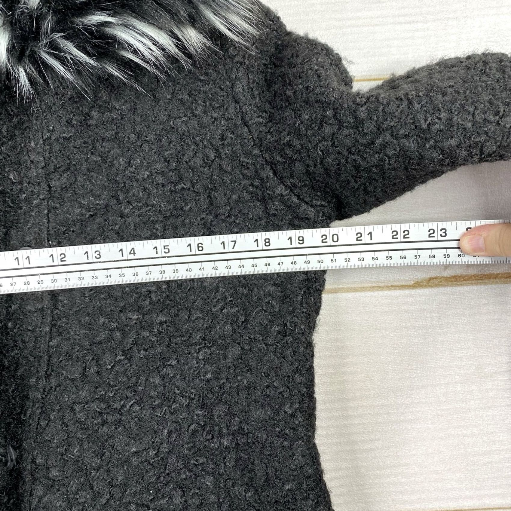 Jessica Simpson Jessica Simpson Black Sherpa Coat Jacket Women S Oversized Pockets Collared Removable Fur Collar Mid-Length Winter Fall Overcoat Size S / US 4 / IT 40 - 5 Thumbnail