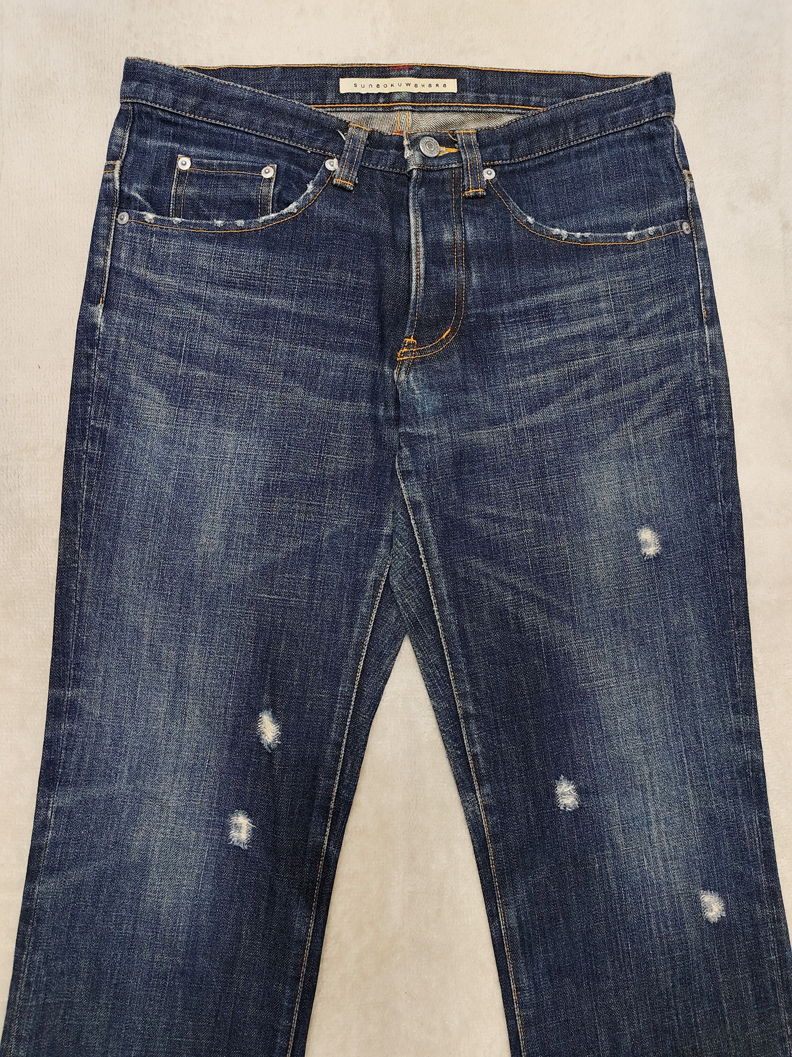 Issey Miyake Sunao Kuwahara- Minimal Fade Distressed Slim Straight Jeans Size US 32 / EU 48 - 2 Thumbnail