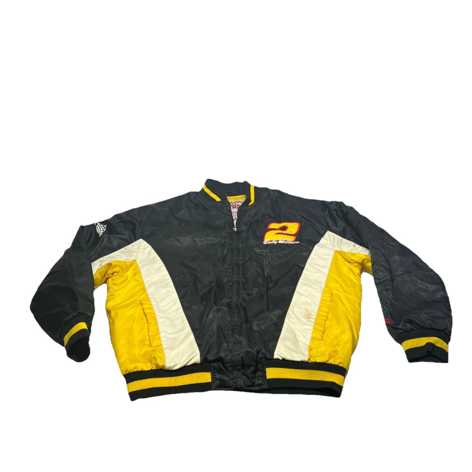 NASCAR Vintage 90s Rusty Wallace NASCAR Racing Jacket #2 Nutmeg XL Size US XL / EU 56 / 4 - 1 Thumbnail