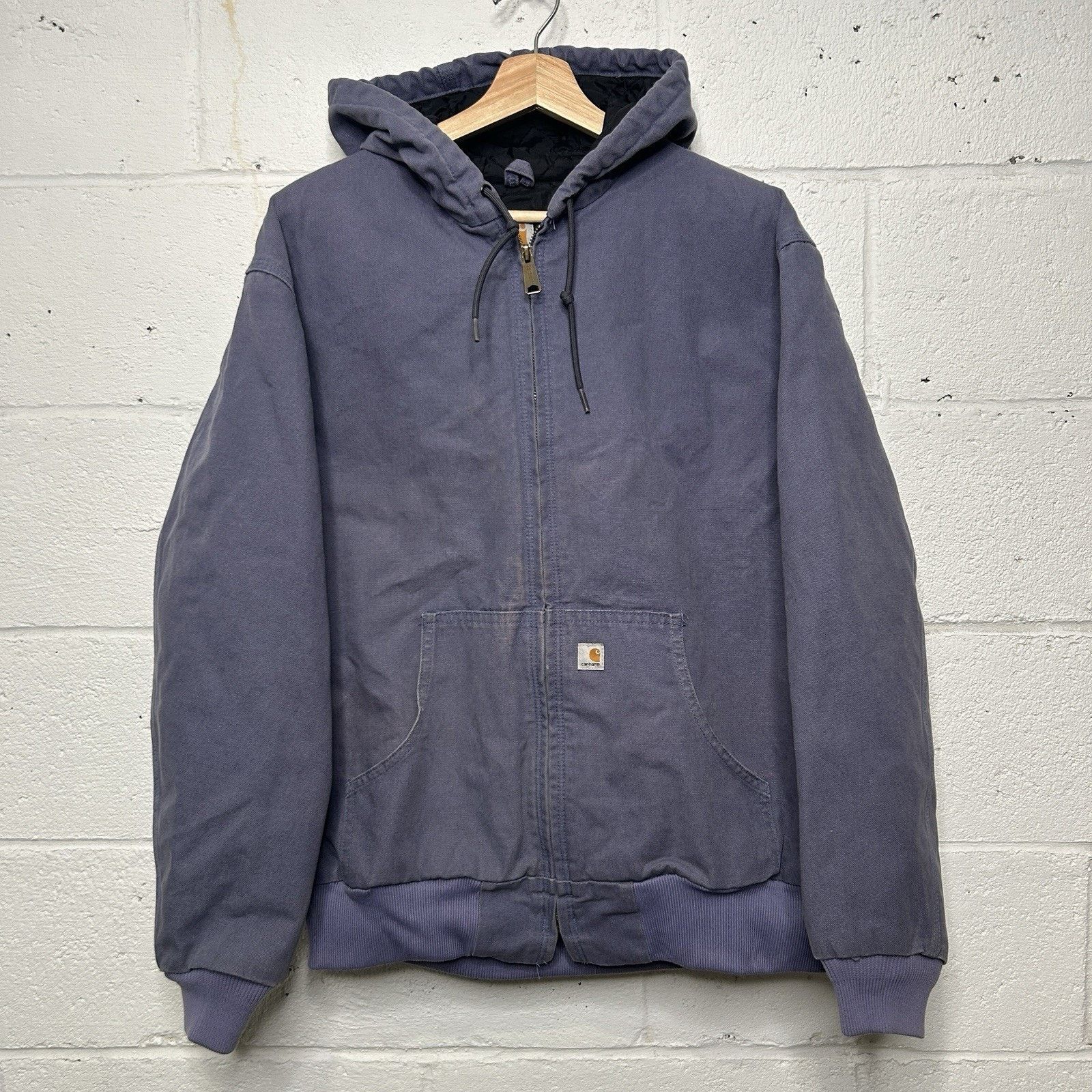 Carhartt Carhartt Quilted Hooded Active Jacket “Periwinkle” 100057 Size L / US 10 / IT 46 - 1 Thumbnail