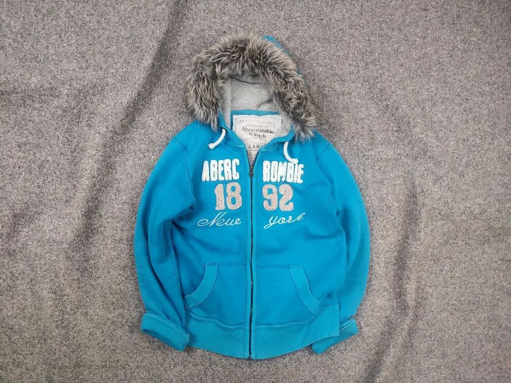 Abercrombie & Fitch Abercrombie Vintage Y2K crazy fur zip Hoodie if six was nine Size M / US 6-8 / IT 42-44 - 1 Thumbnail