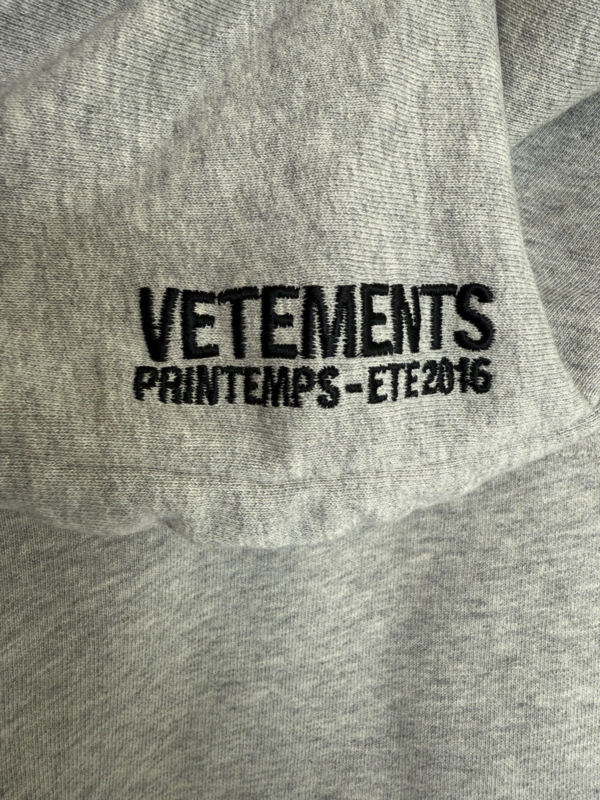 Vetements SS16 Gray Reversible Hoodie Size US M / EU 48-50 / 2 - 8 Thumbnail