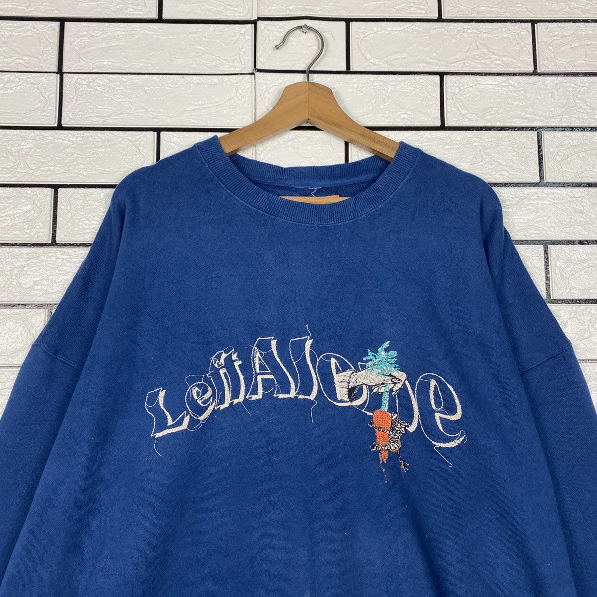 Japanese Brand 📌Vintage Sweatshirt Left Nona Cartoon Big Logo Size US L / EU 52-54 / 3 - 4 Thumbnail