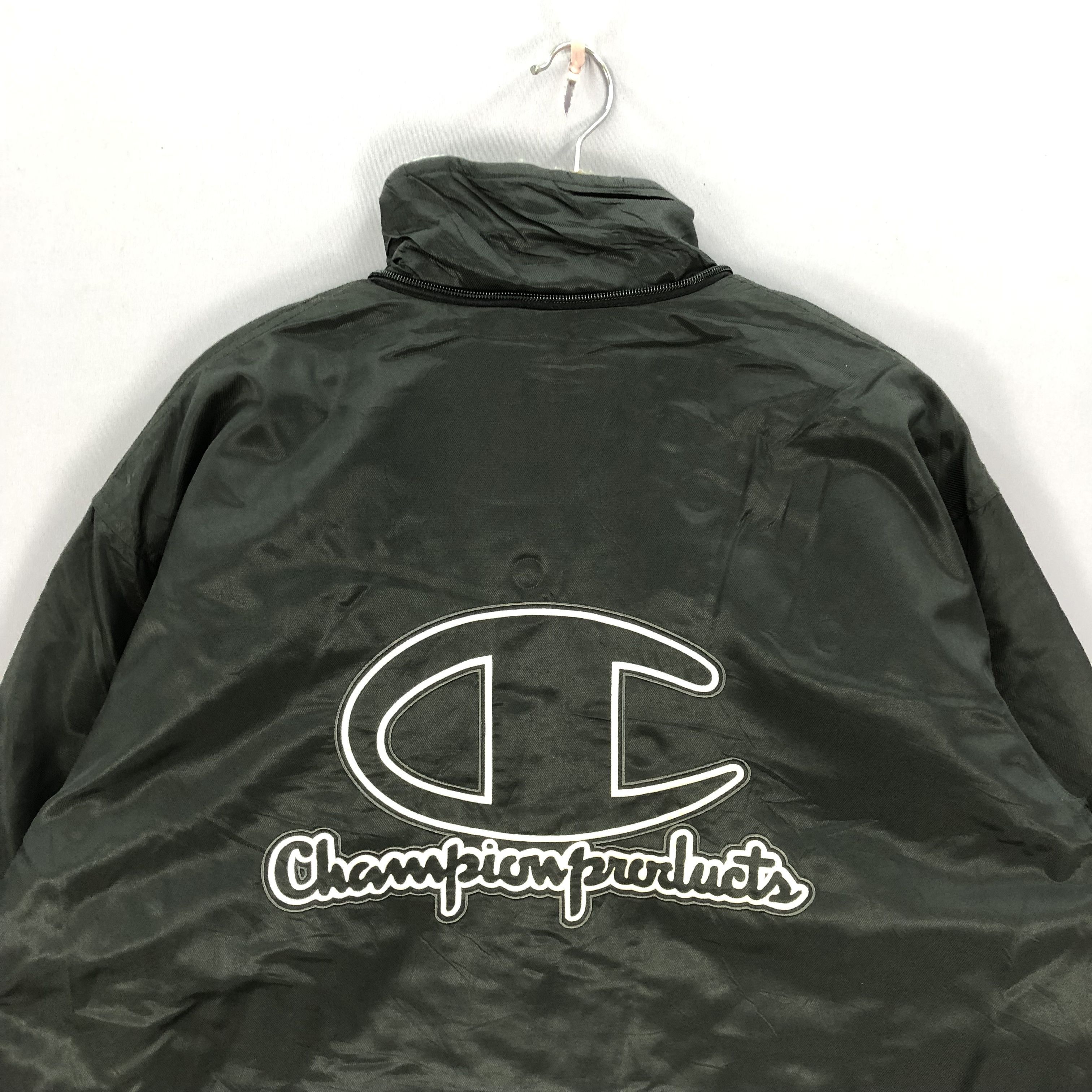Champion × Vintage Vintage 90s Champion Long Coach Fleece Hoodie Jacket Size US M / EU 48-50 / 2 - 5 Thumbnail