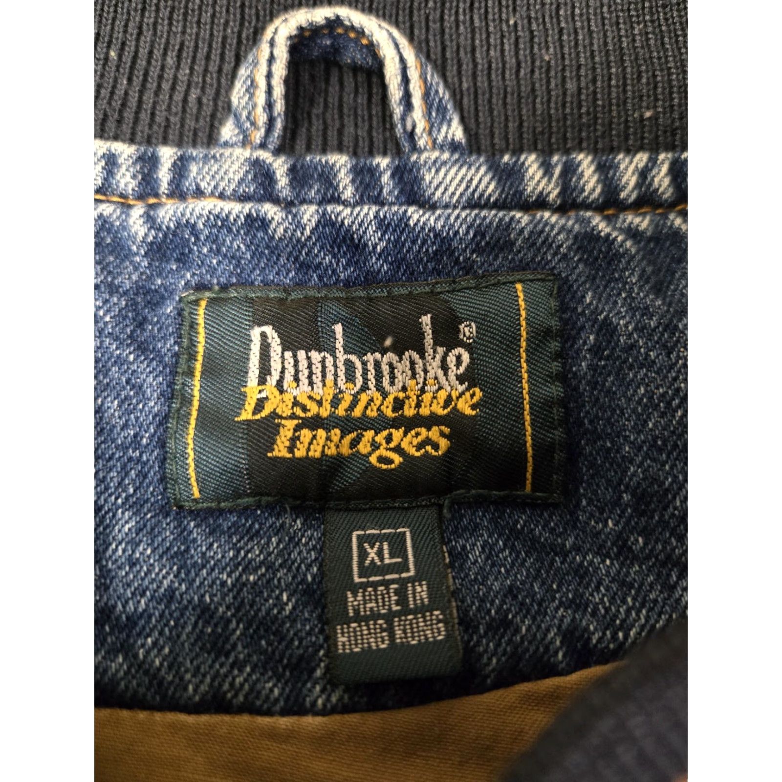 Dunbrooke VINTAGE Dunbrooke Jacket Mens XL Denim Varsity Bomber Snap Front Ideal Patch 90s Size US XL / EU 56 / 4 - 6 Thumbnail