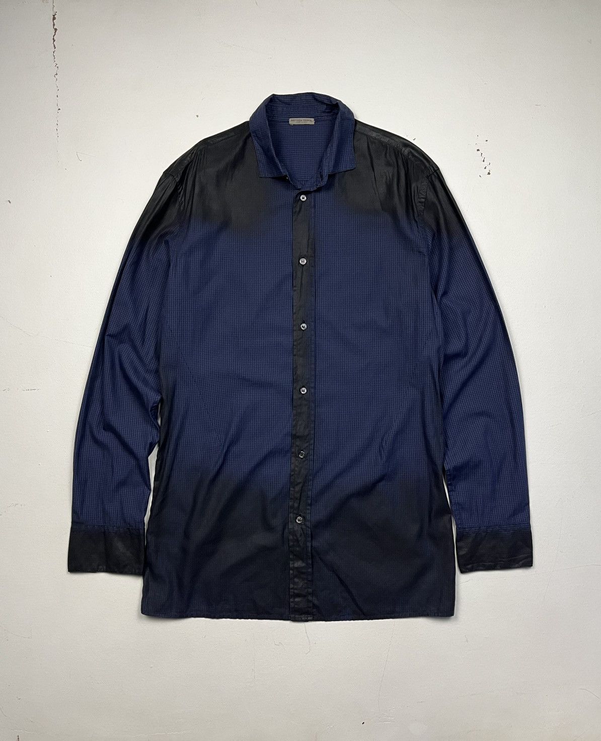 Bottega Veneta Vintage Bottega Veneta Waxed Detailing button down Shirt Size XL / US 12-14 / IT 48-50 - 1 Thumbnail