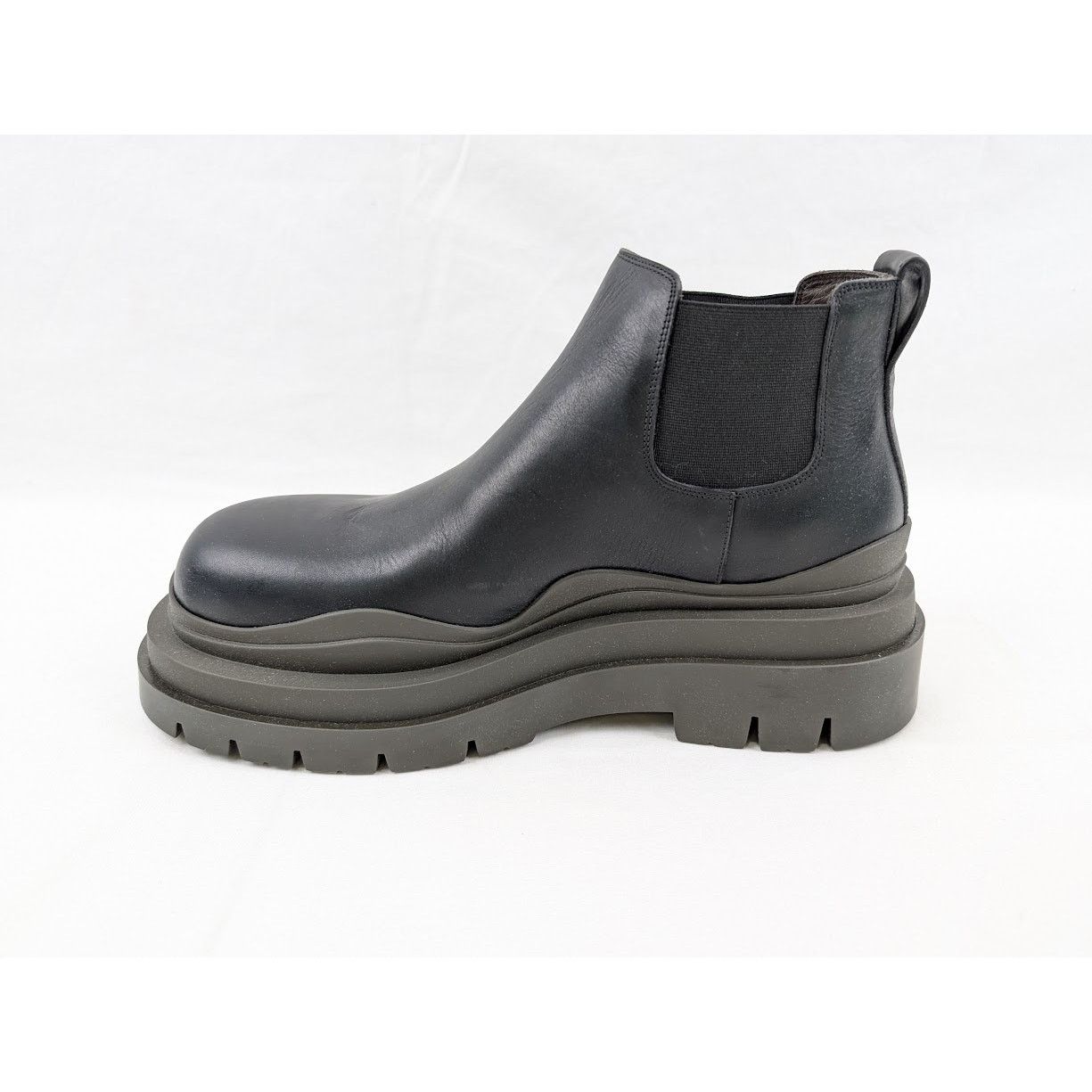 Bottega Veneta o1rshd1 Military Calf Tire Ankle Boots in Black Size US 11 / EU 44 - 7 Thumbnail