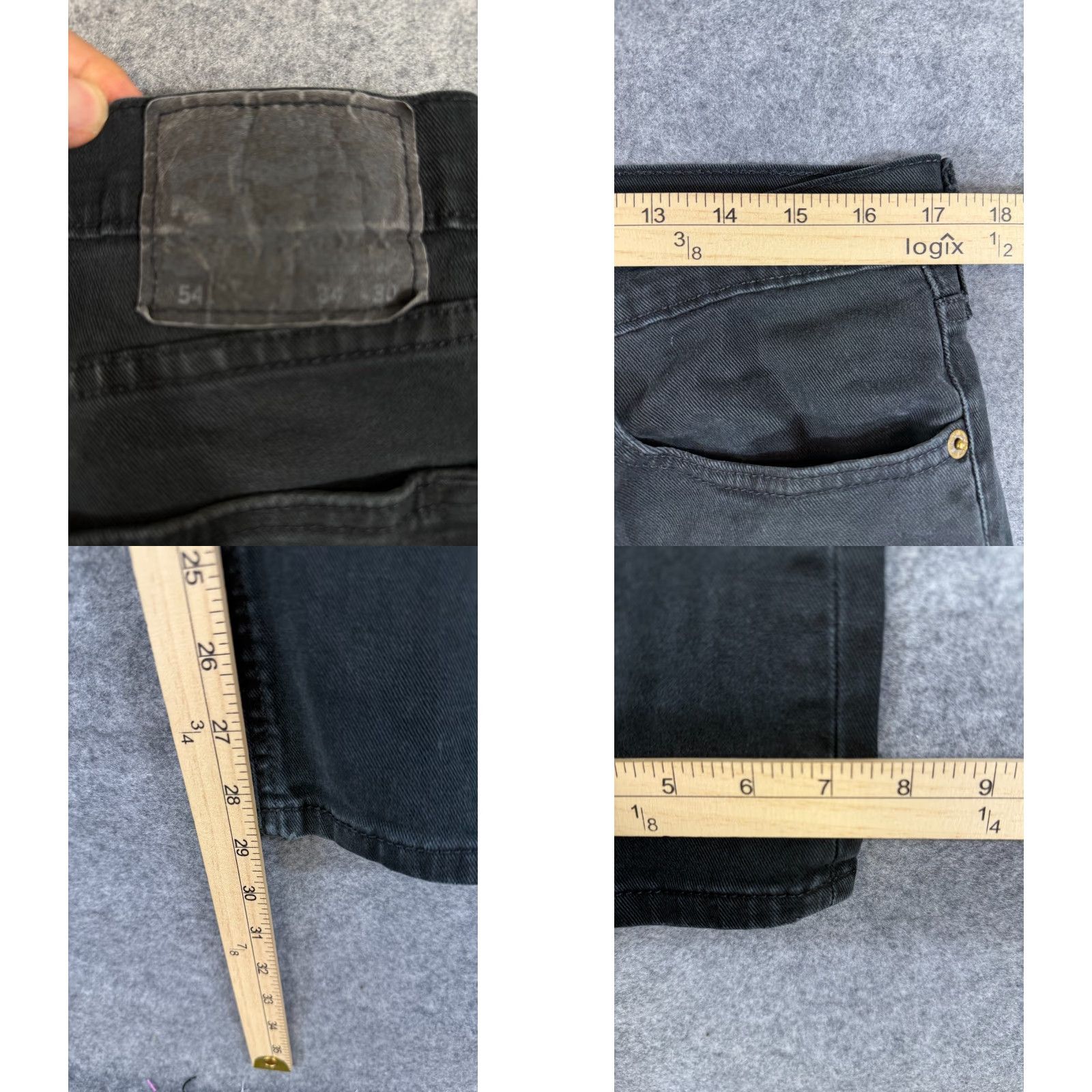 Levi's Levi’s 541 Jeans Mens 34X30 Black Tapered Leg Stretch Denim 5-Pockets Size US 34 / EU 50 - 9 Thumbnail