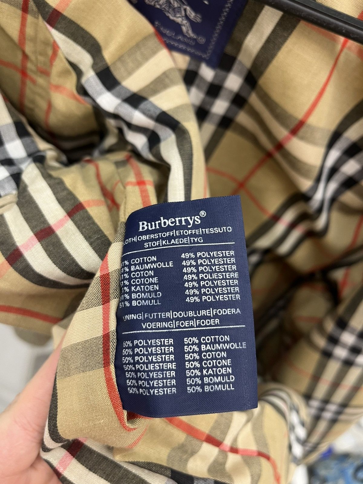 Burberry Vintage 90’s Burberrys Nova Check Lining Collared Jacket Size L / US 10 / IT 46 - 13 Thumbnail
