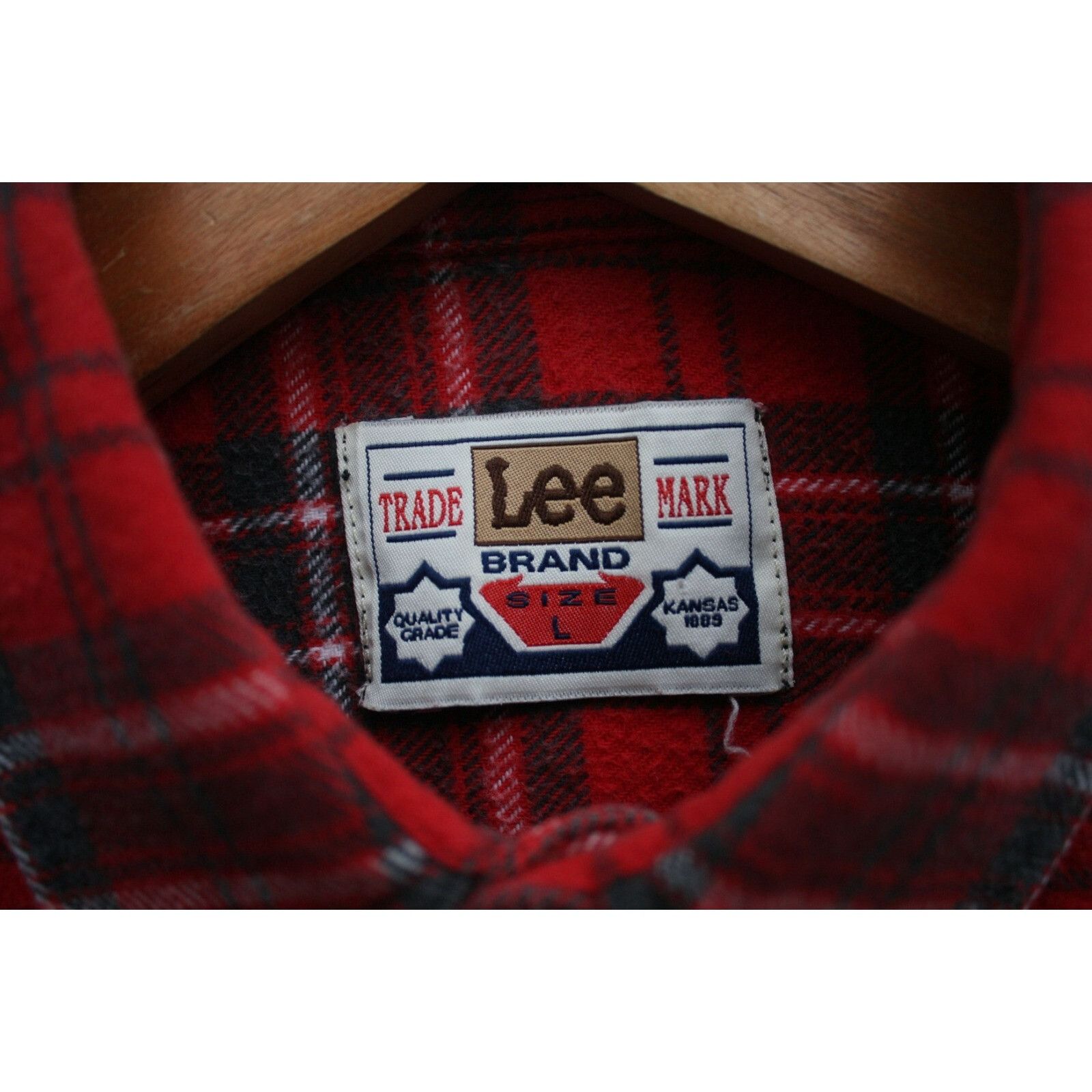 Lee Lee Red Checkered Shirt Vintage Size US L / EU 52-54 / 3 - 5 Thumbnail