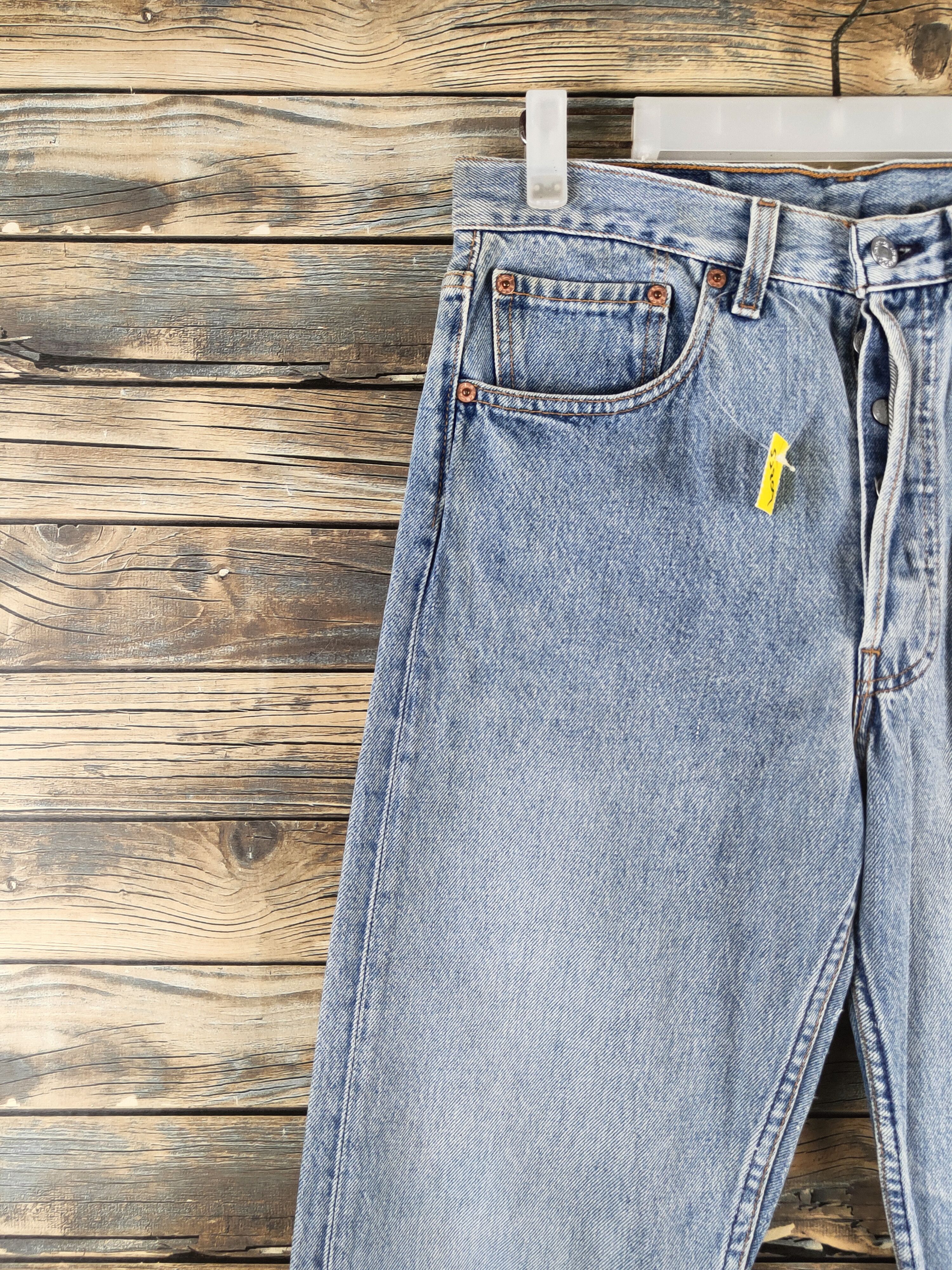 Levi's 501 Levi's Blue Distressed Ripped Jeans #S2809 Size US 31 - 3 Thumbnail